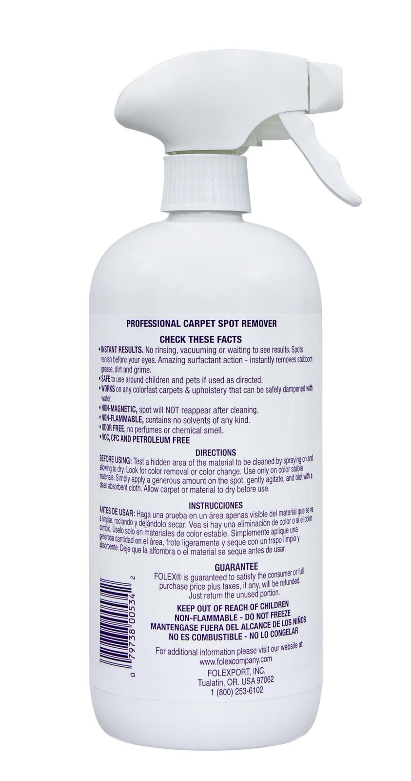 Professional Carpet Cleaner Spray 34 oz, Spot Cleaner for Carpet and Upholste…