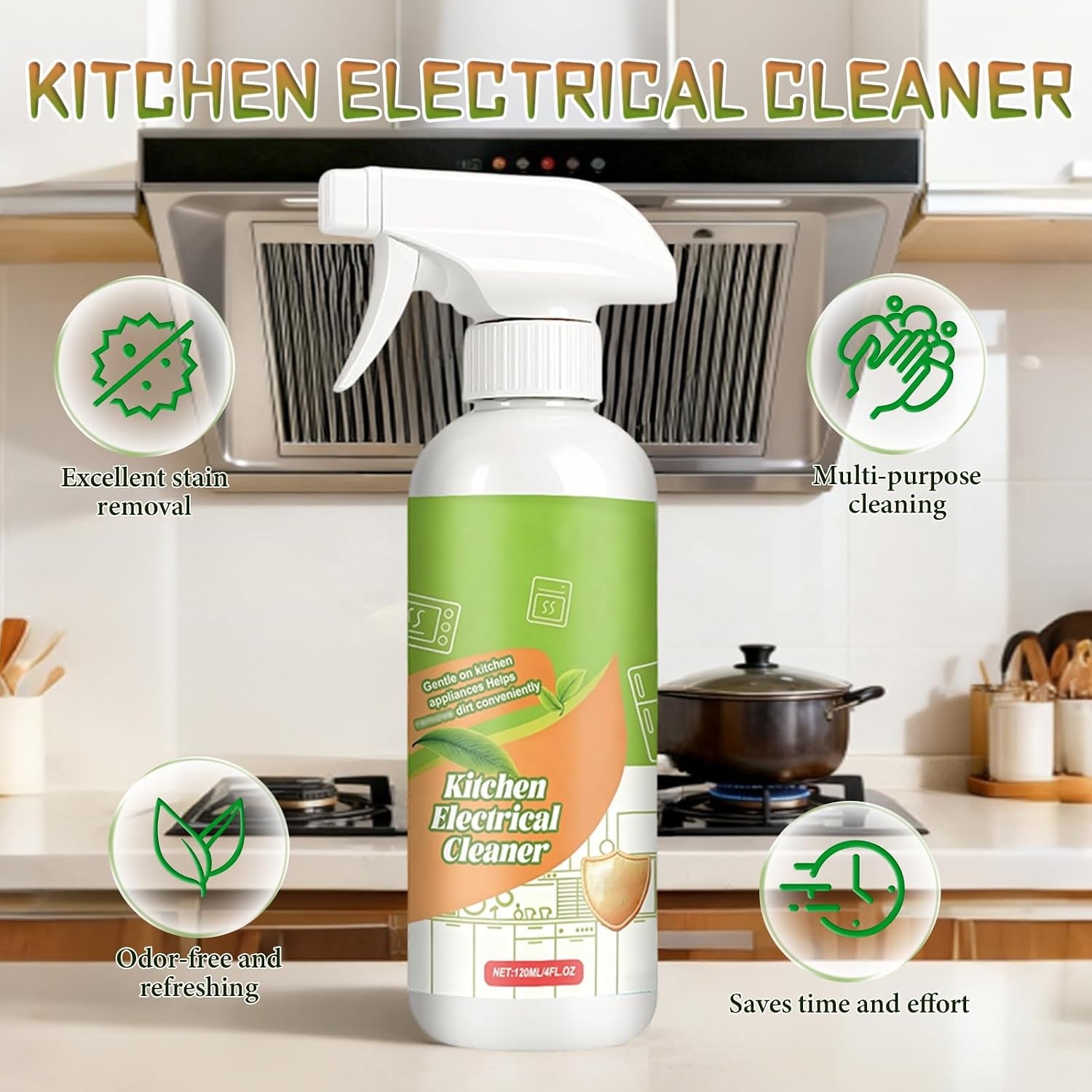 Electrolyzed Ion Kitchen Cleaner Spray Natural Fly Repellent Spray Ionized
