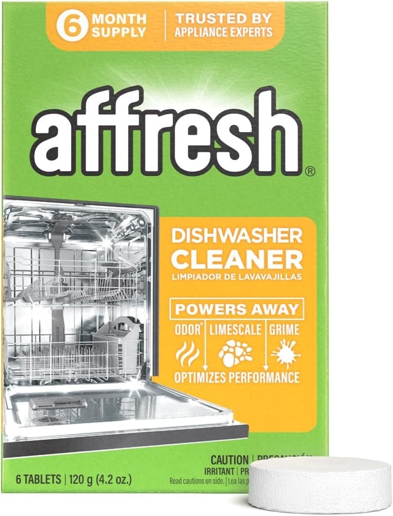 6 Tablets of Dishwasher Cleaner – Safe, Effective Solution for Mineral Build-Up