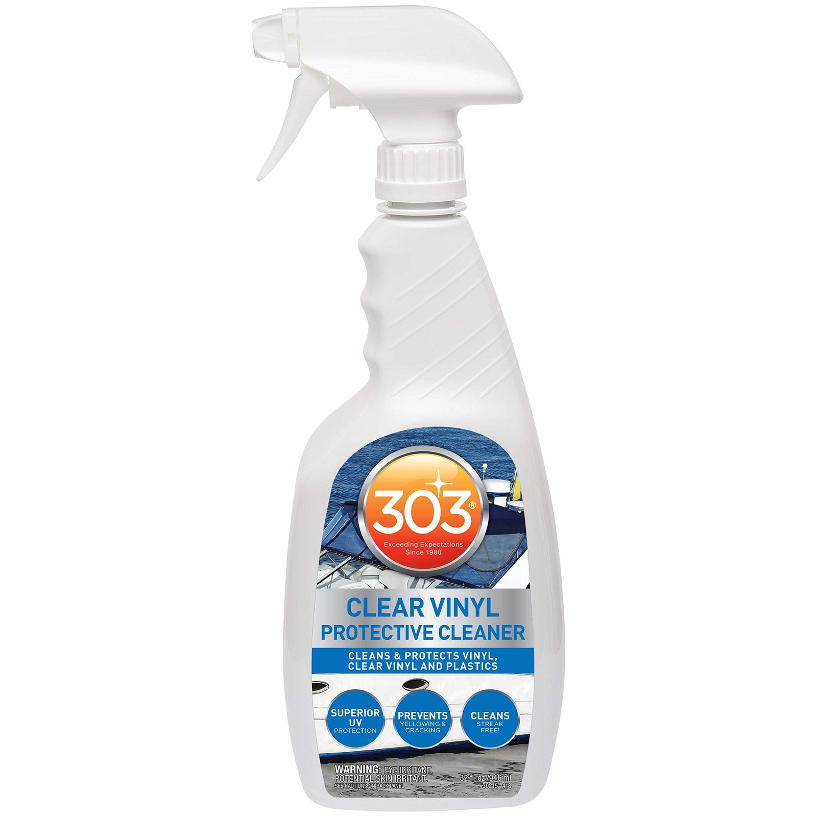 Marine Clear Vinyl Protective Cleaner, Clear Vinyl Window Cleaner & Protectan…