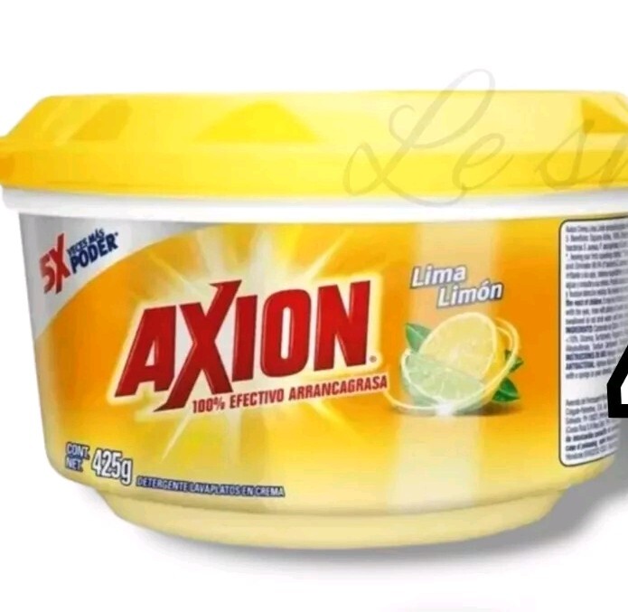 AXION GREASE-STRIPPER Lime Lemon Dish Washing Paste Detergent 425 g