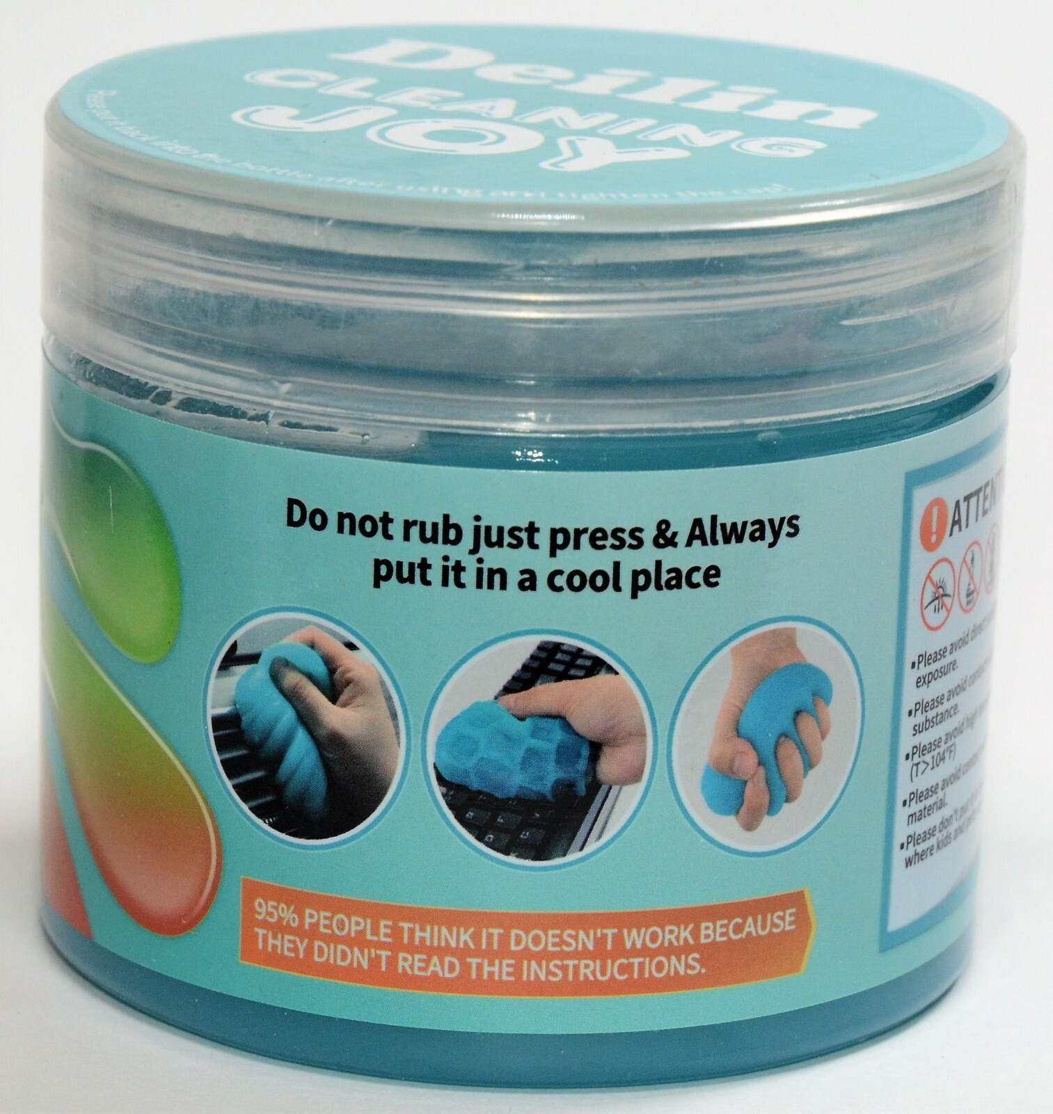 Deilin 2 Pack Cleaning Gel Kit – 5.6 oz./160G – Blue