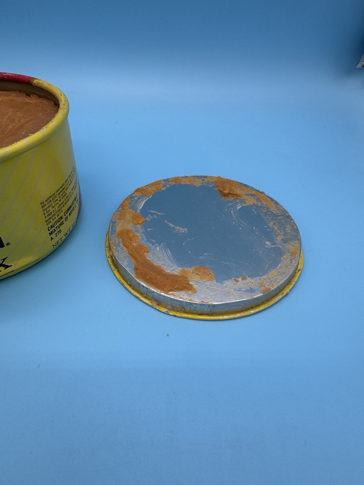 SC Johnson Paste Wax 16 oz Original Formula Discontinued 95% Full Vintage