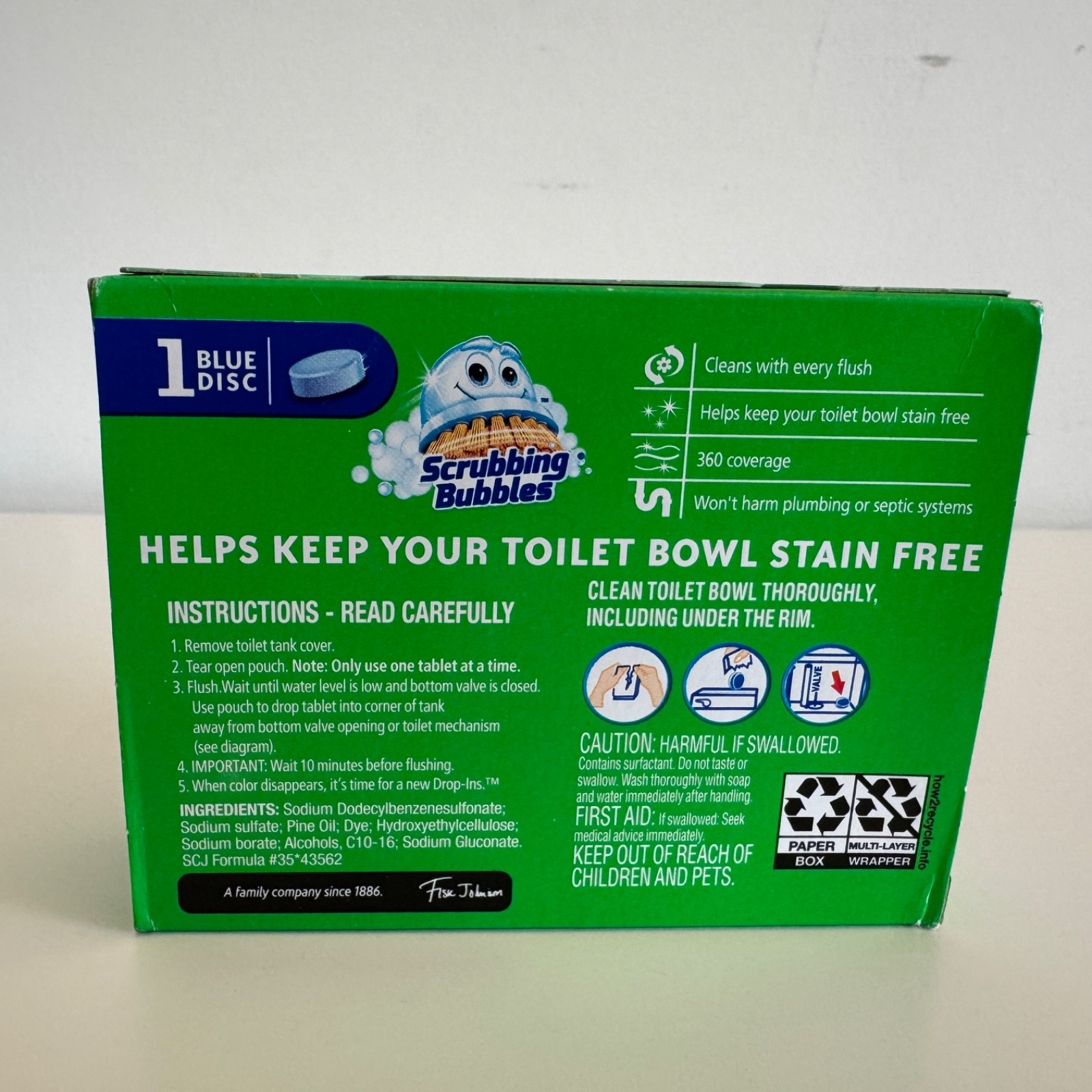 Scrubbing Bubbles Vanish Drop-Ins Toilet Cleaning Tablet 1 in each pack, 6 packs