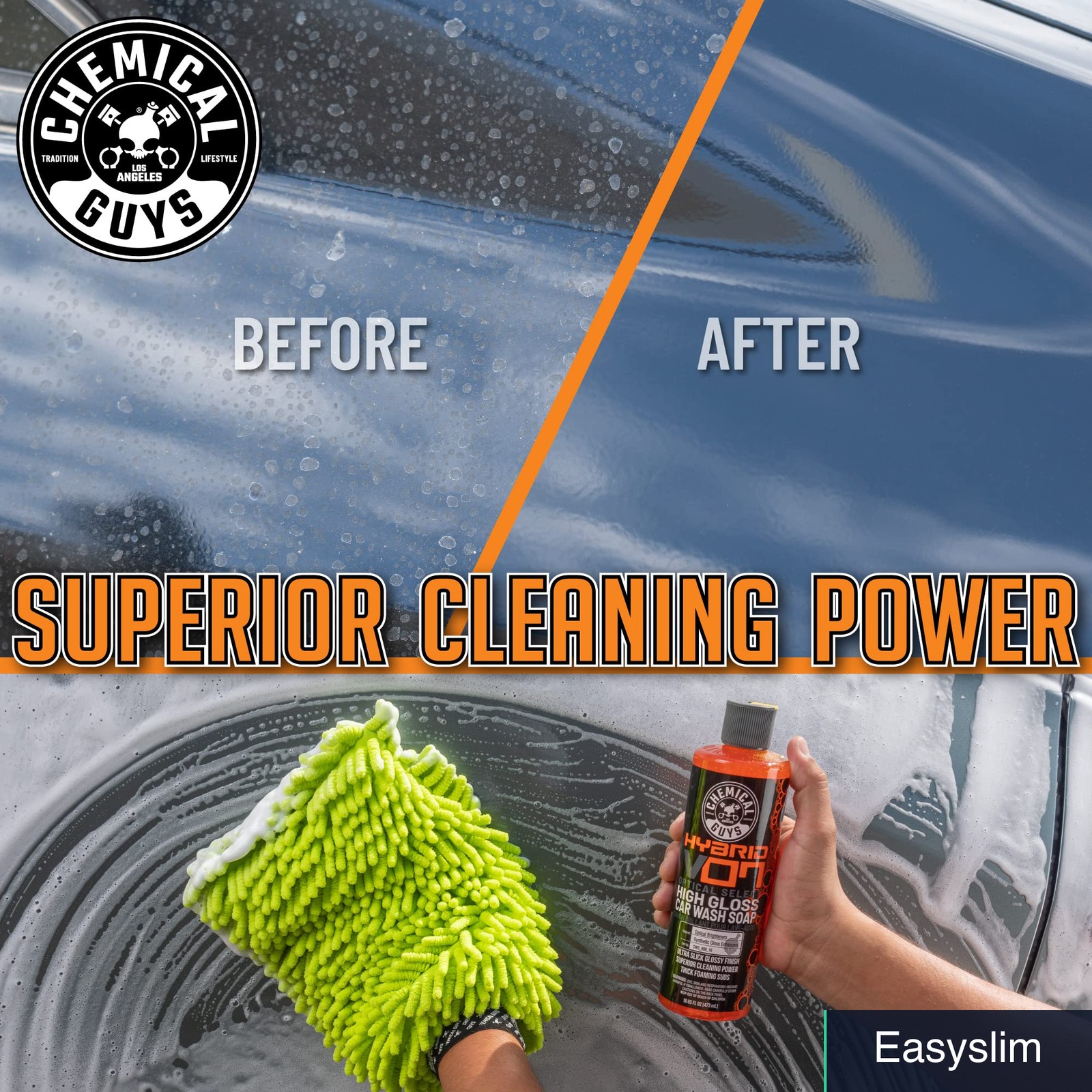 Car Wash Soap 16 fl oz Hybrid Foaming High Gloss Safe Wax Sealant