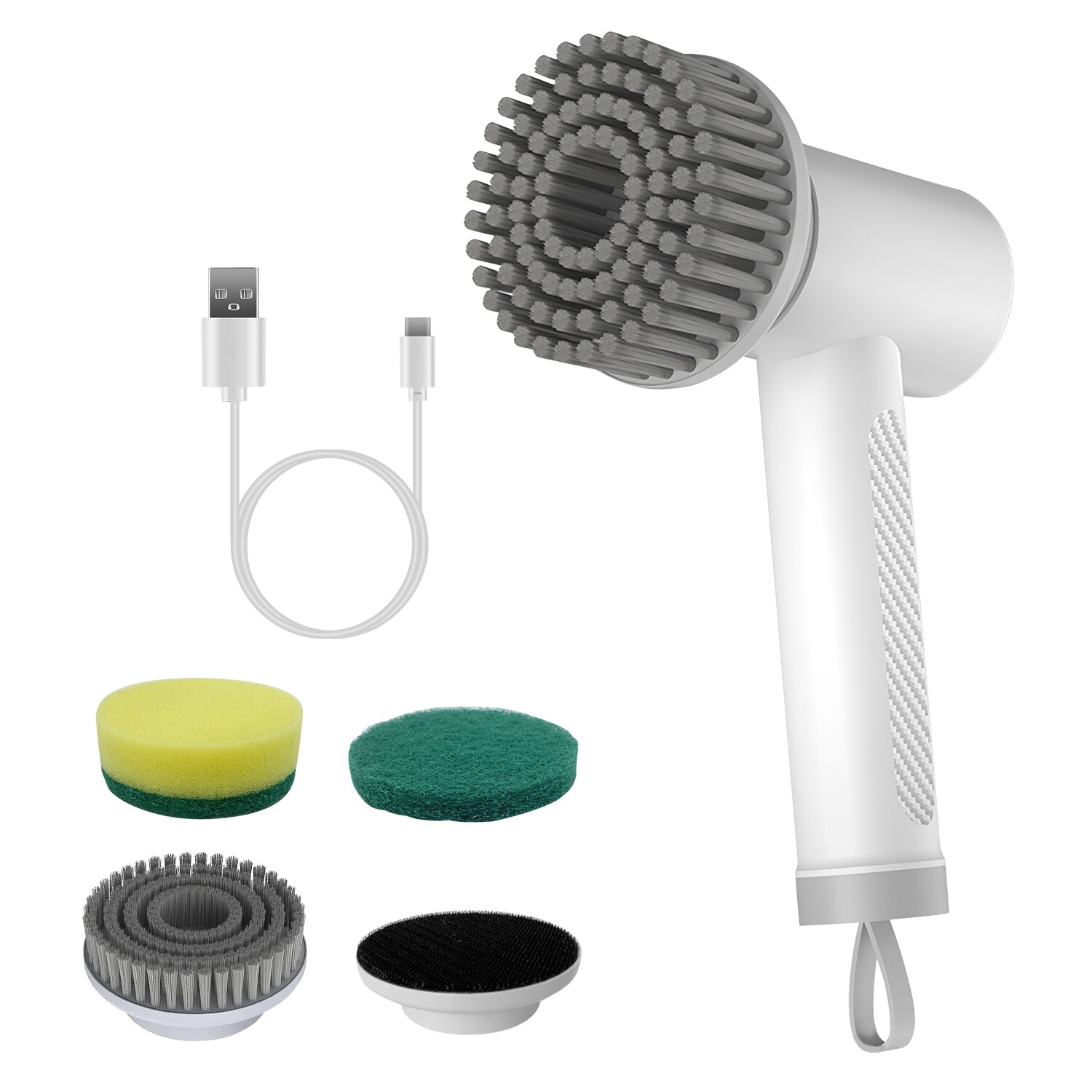 Electric Handheld Spin Scrubber Cordless Cleaning Brush Shower Scrubber Portable