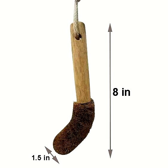 Coconut Coir Kitchen Pan Dish washing Brush Reusable Long time Natural Fibre New