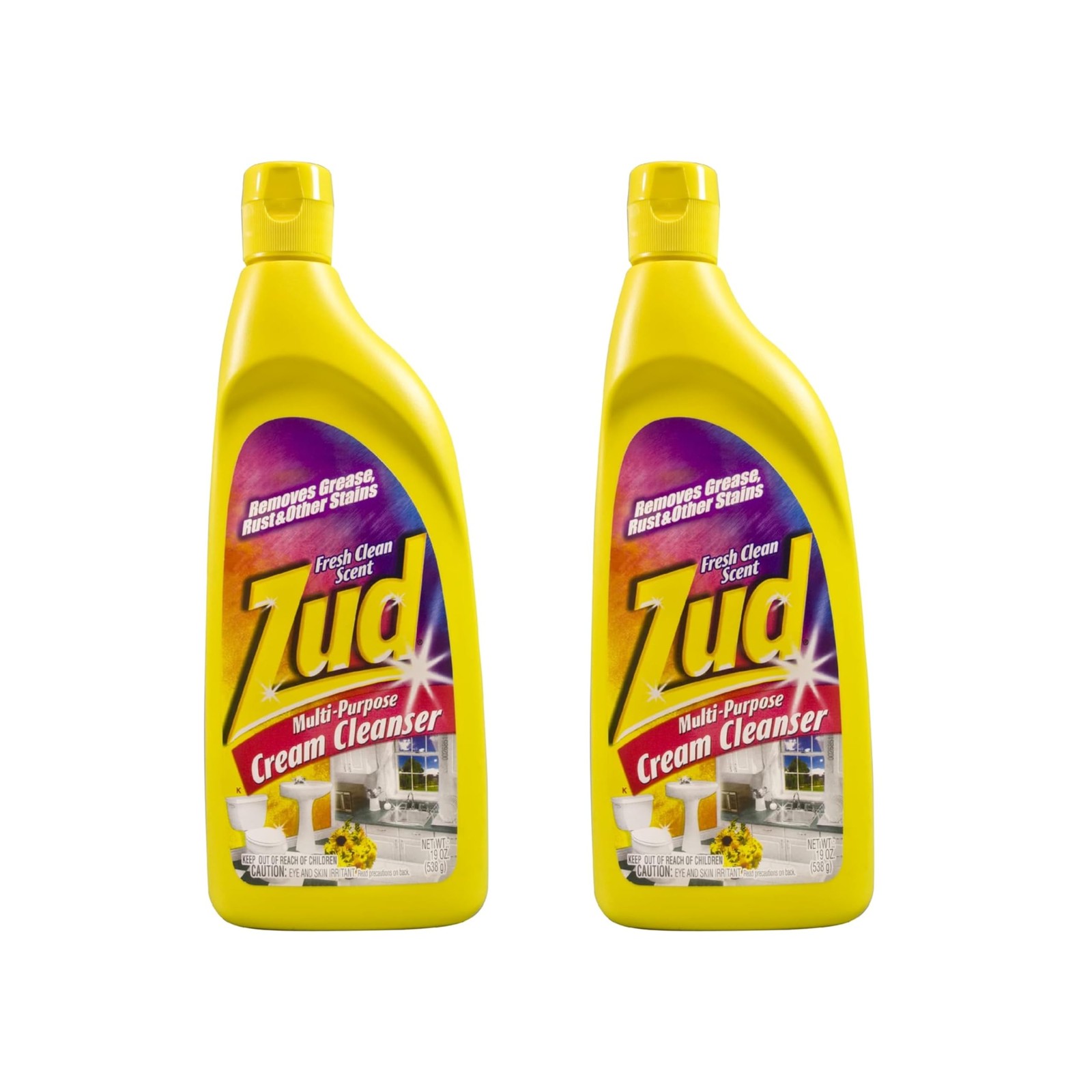 Cream Cleanser (2-Pack) – Ultimate Bathroom Cleaner/Bleach-Free Formula for S…