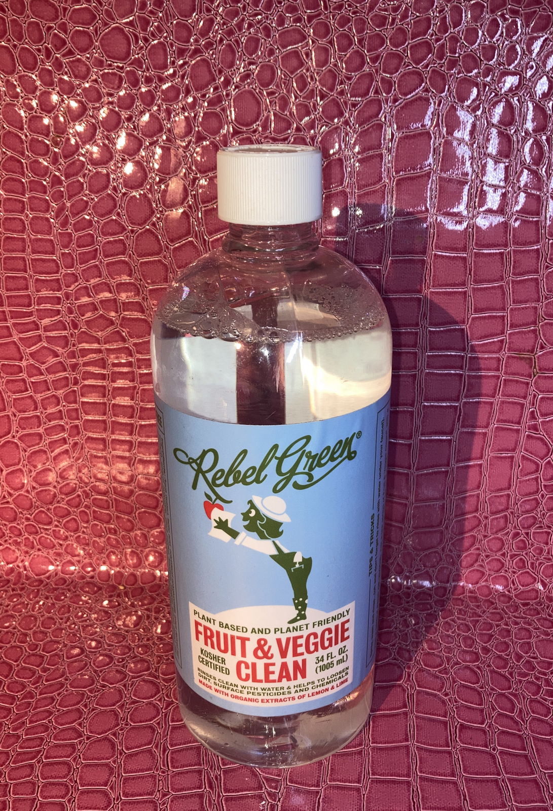 Rebel Green Fruit and Veggie, Cleaner 34 Fl Oz