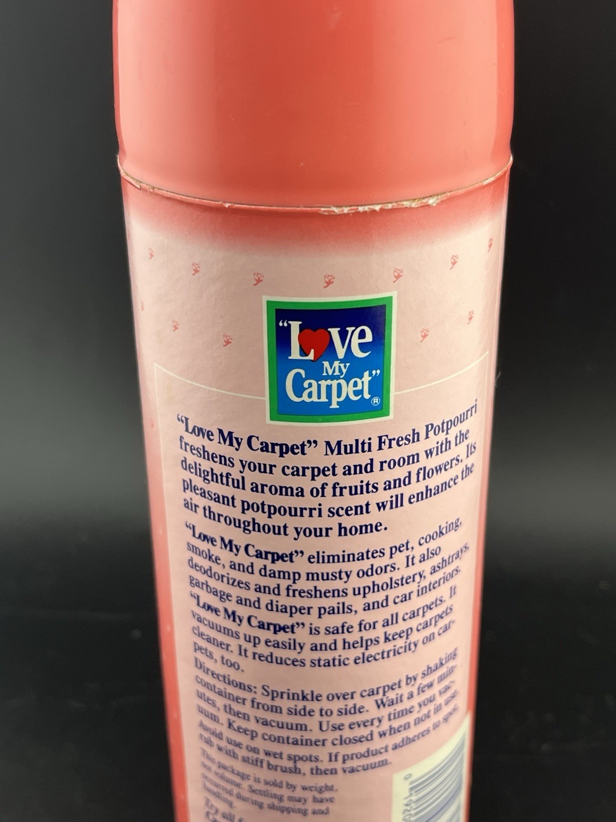 Vintage Love My Carpet Potpourri Powder Movie Prop 90’s Free Shipping