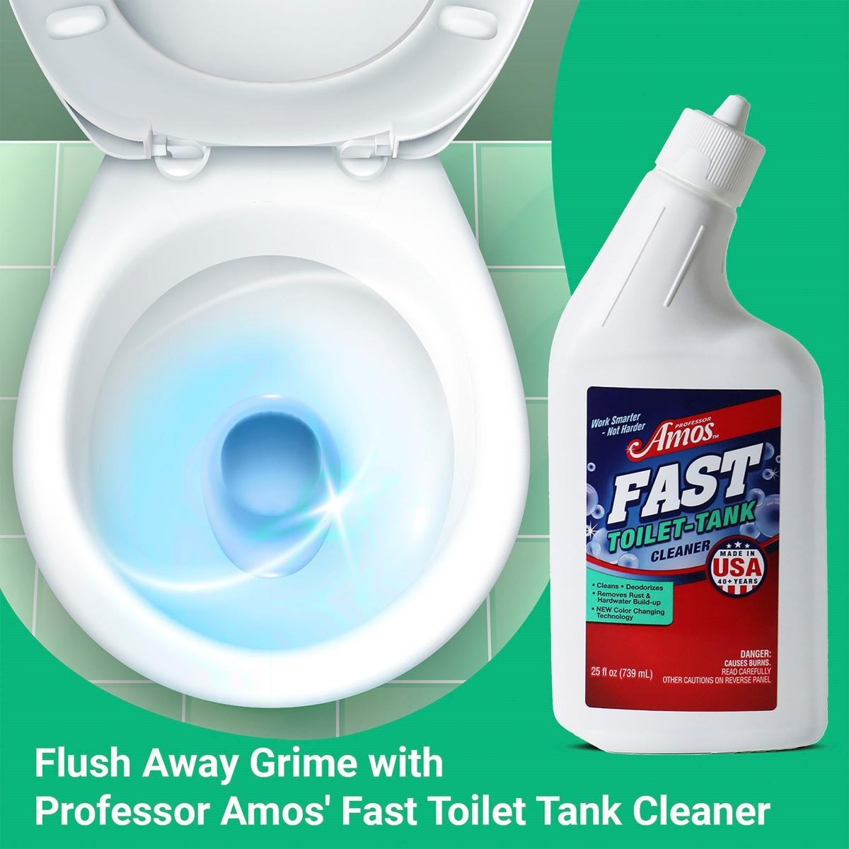Professor Amos FAST Toilet & Tank Cleaning Solution 33 fl oz – Minty Fresh