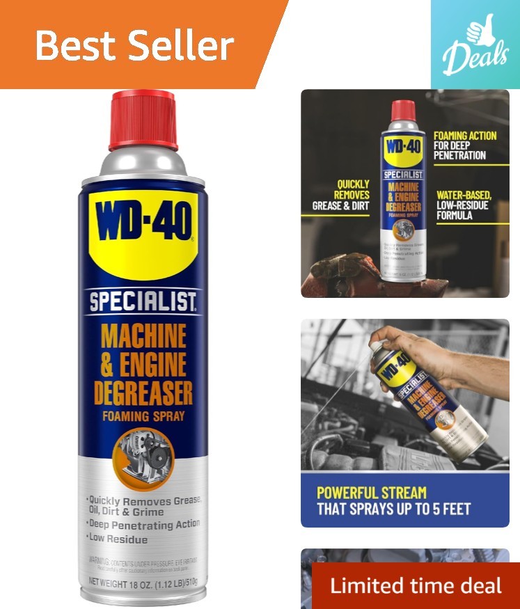 WD-40 18 Oz Machine & Engine Degreaser Spray – Unmatched Cleaning Power