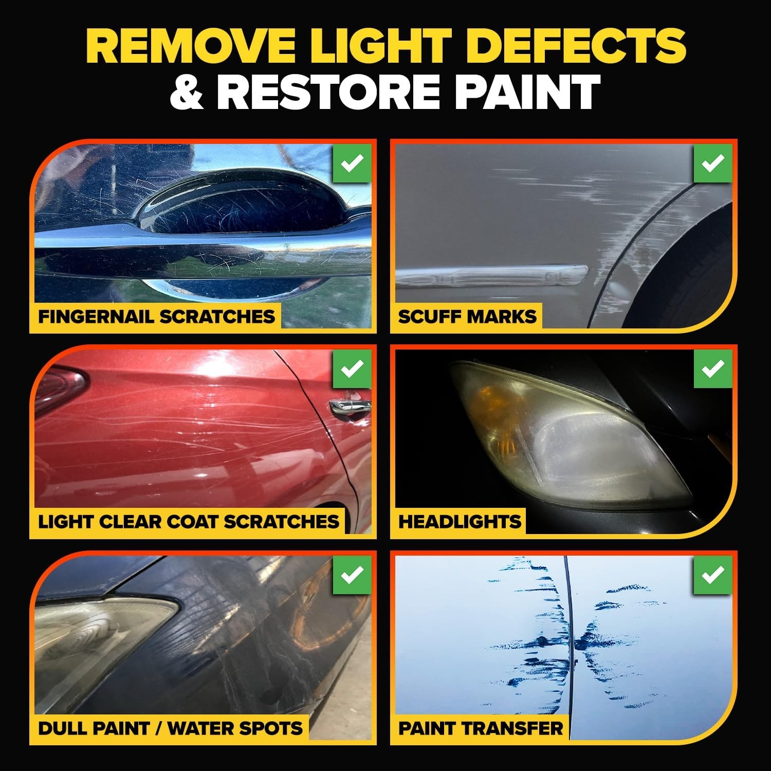 Carfidant Scratch Repair & Swirl Remover – Car Paint Scratch Remover&Restore Kit