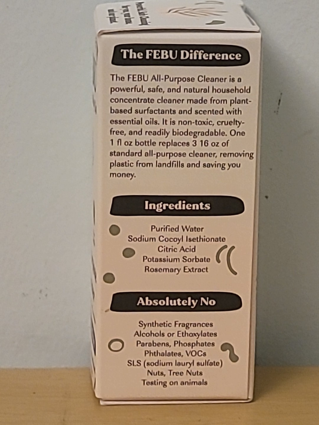 FEBU All Purpose Cleaner, Pure Eucalyptus, 4oz | 192 Fl Oz (Pack of 1)