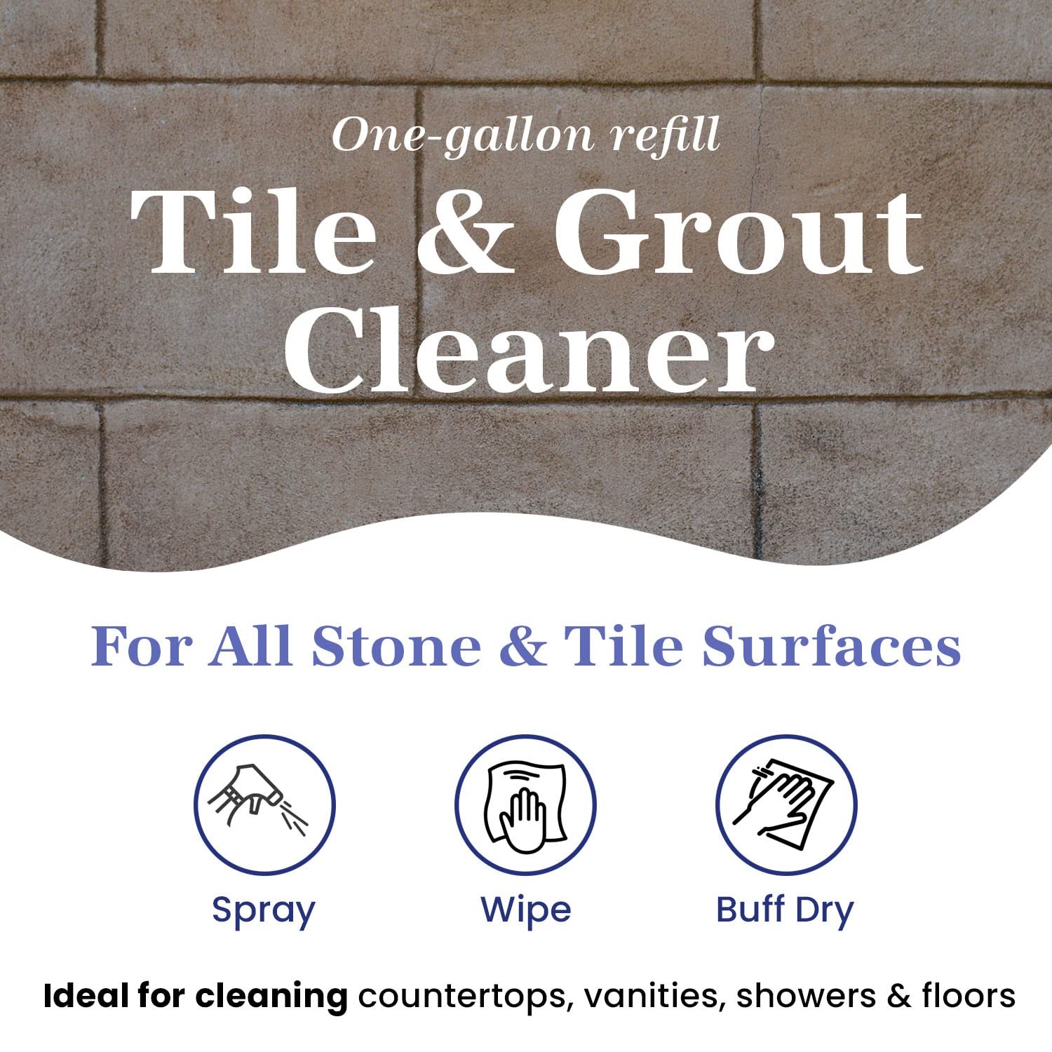 Tile & Grout Cleaner – Tile and Grout Cleaner for Floors, Pools, Bathroom Sho…
