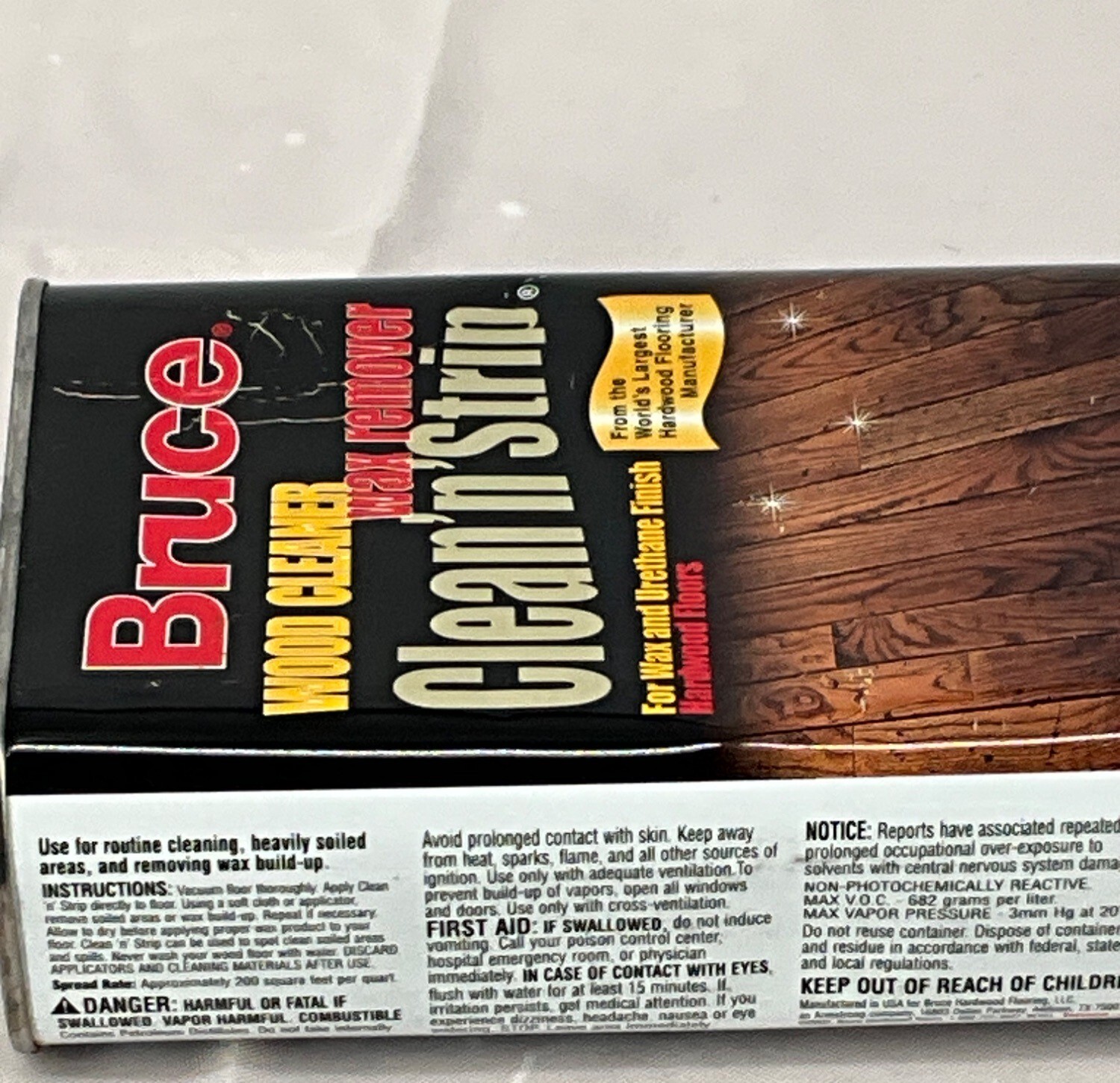 Bruce Wood Cleaner Clean’n’Strip Wax Remover 32 oz (Approx 26oz) Hardwood Floors