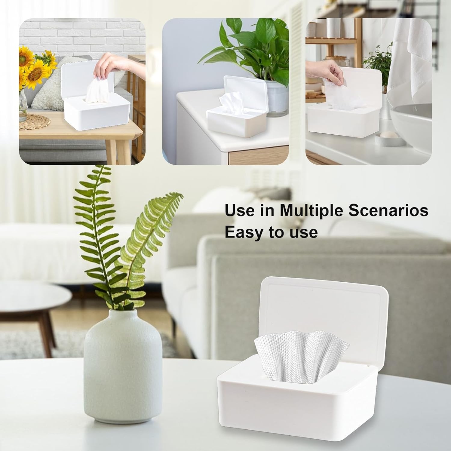 1 Pcs Diaper Wipes Dispenser Refillable Wipe Container Wipe Container W/ Sealing