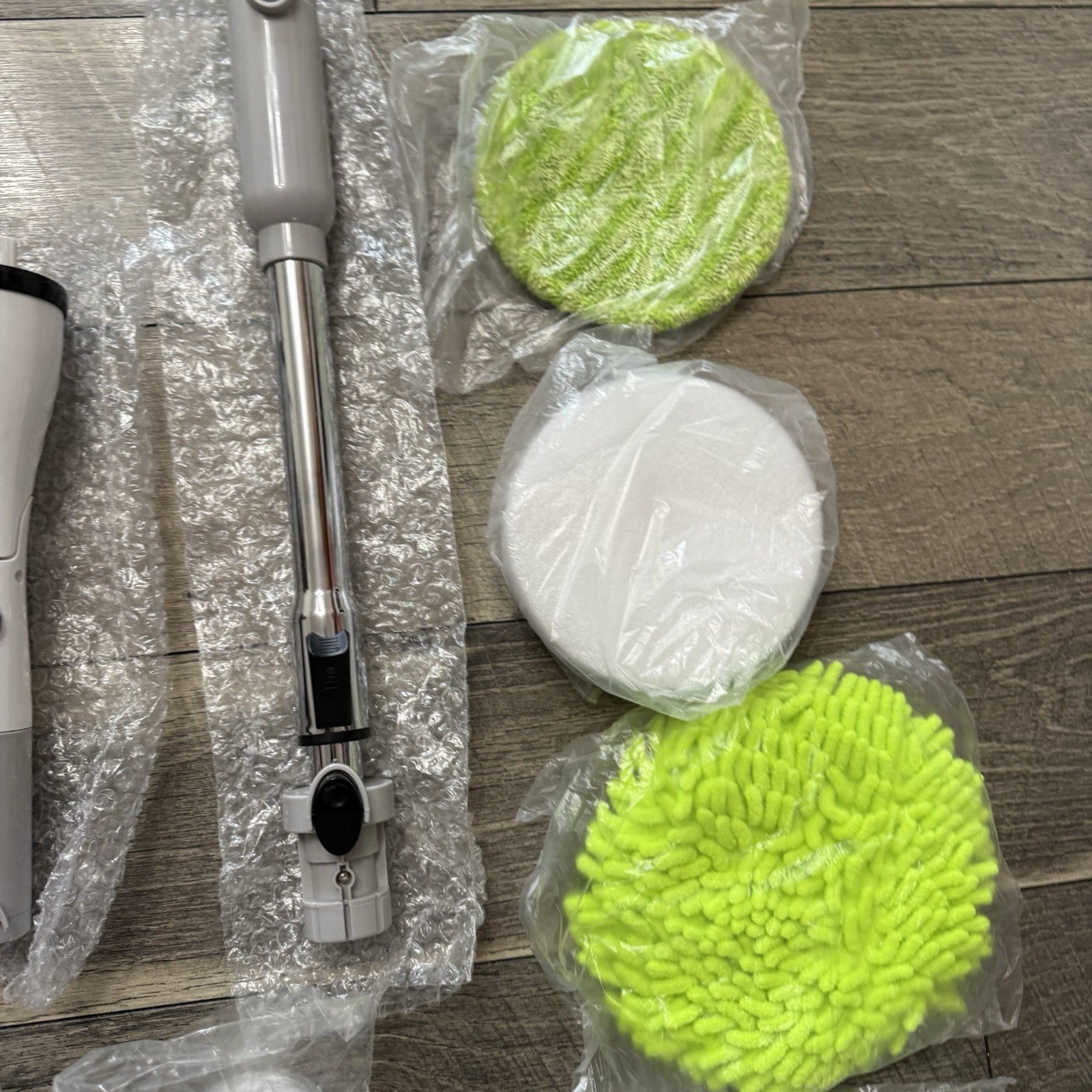 7in1 Electric Spin Scrubber Set Cordless Bathroom Tub w/Extensions & Brush Heads