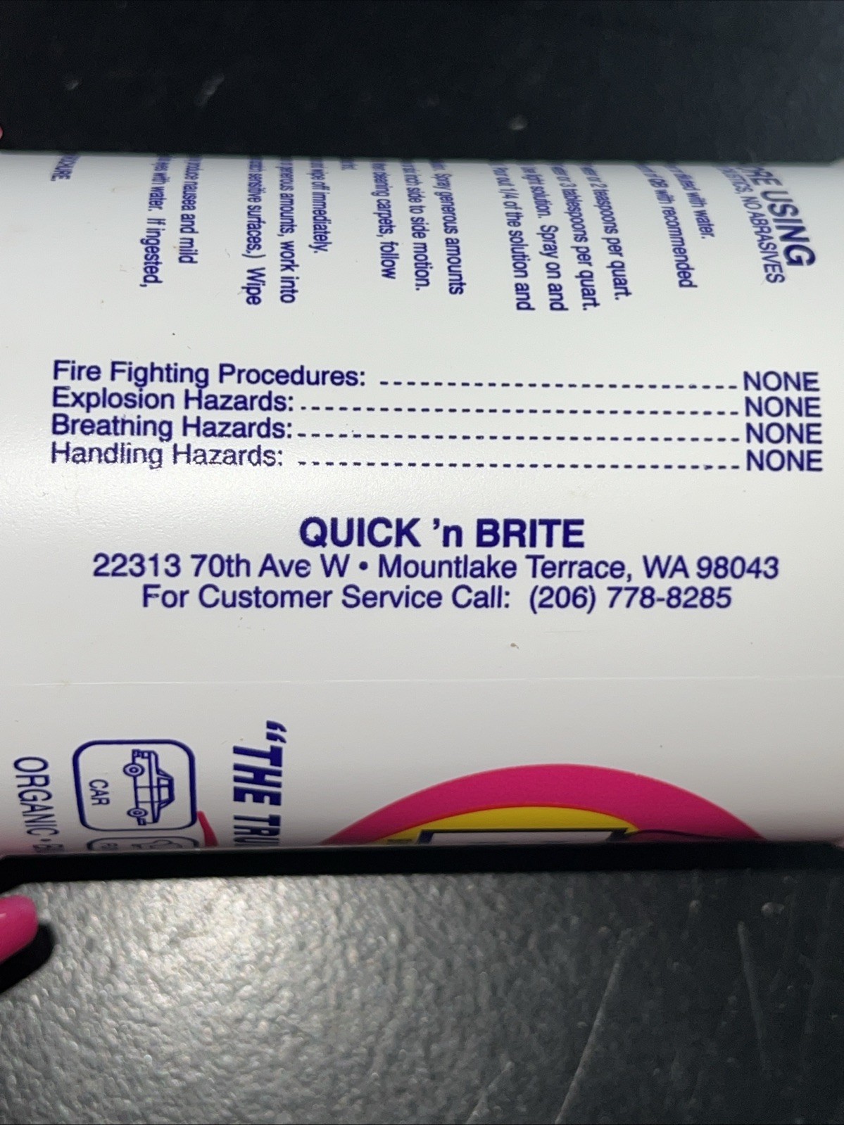 2X Quick ’n Brite All-Purpose Liquid Cleaner 32oz Ea Makes Up to 256 Bottles NOS