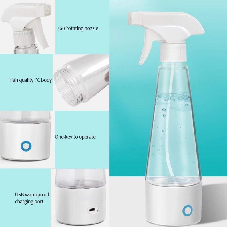 BELL HOWELL Bionic Sanitizer Portable Detergent Maker, Bottle Sprayer – White