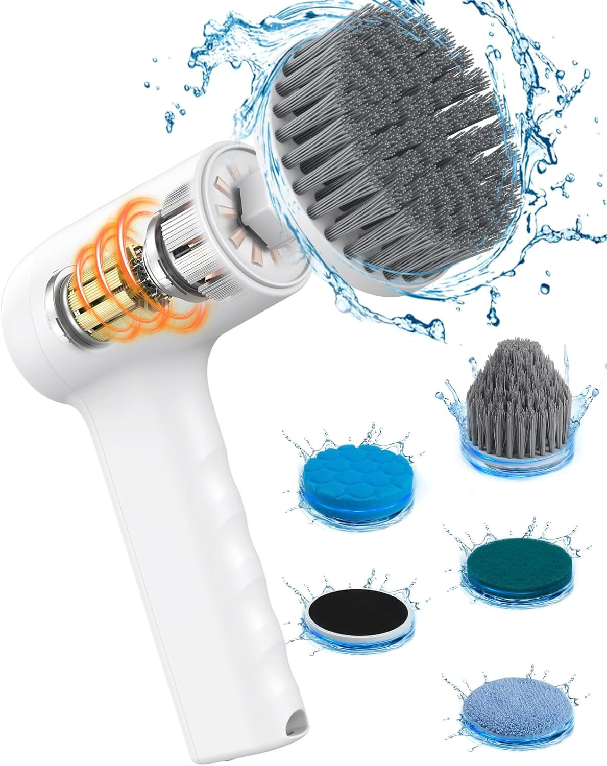 6-in-1 Cordless cleaner Scrubber cleaning kitchen car bathtub window corner tile