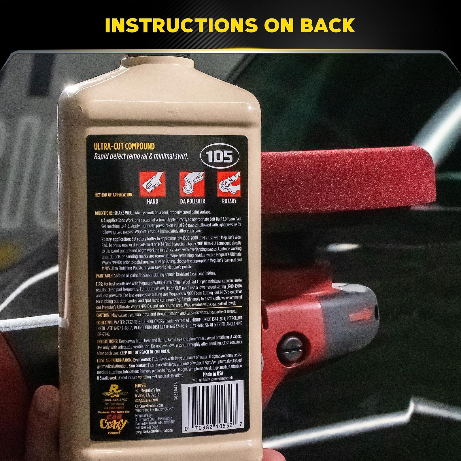 Meguiar’s Mirror Glaze Ultra-Cut Compound Removes Scratches and Restores Car …