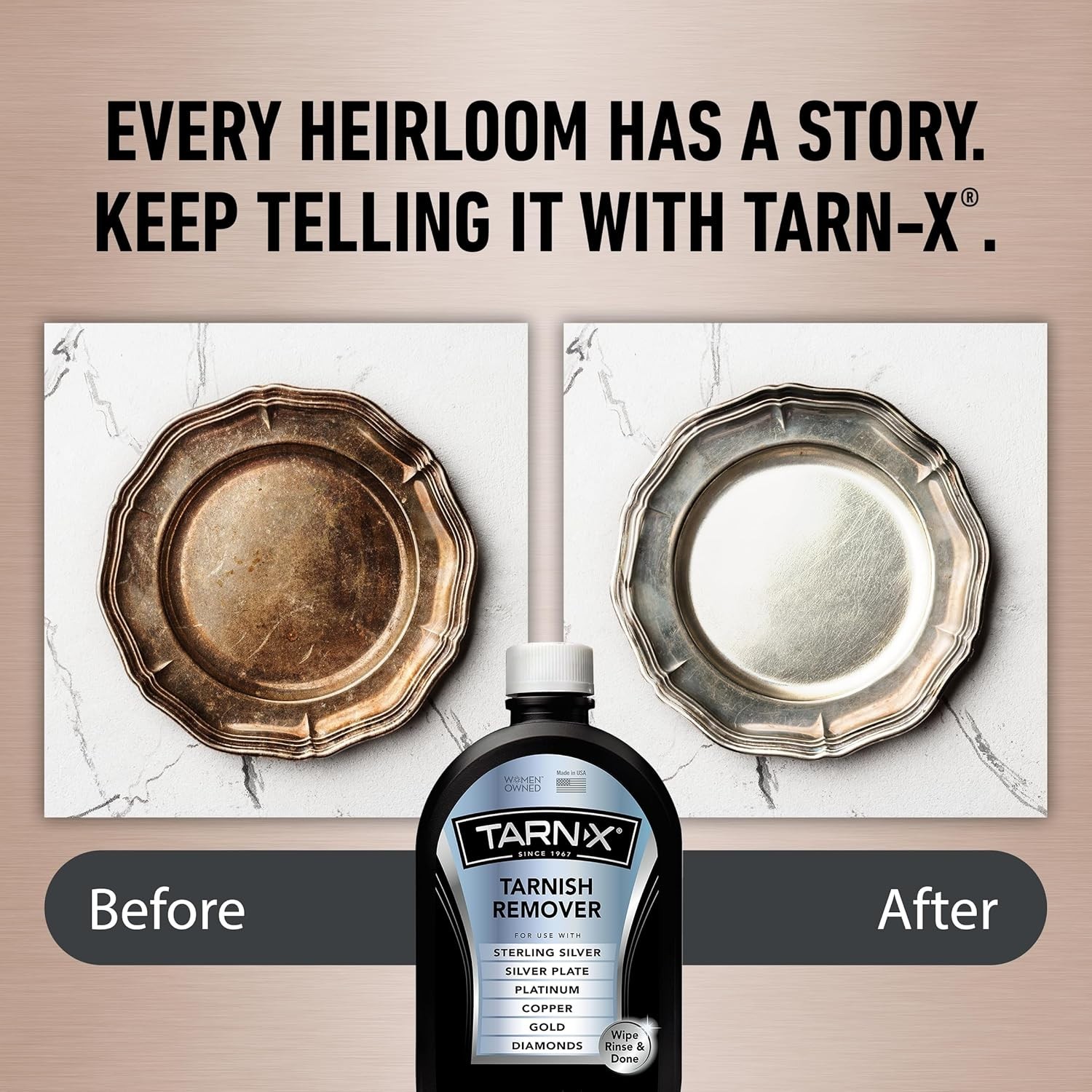 Tarnish Remover 12 Oz. Tarn-X Silver Gold Copper Clean & Polish Jewelry Cleaner