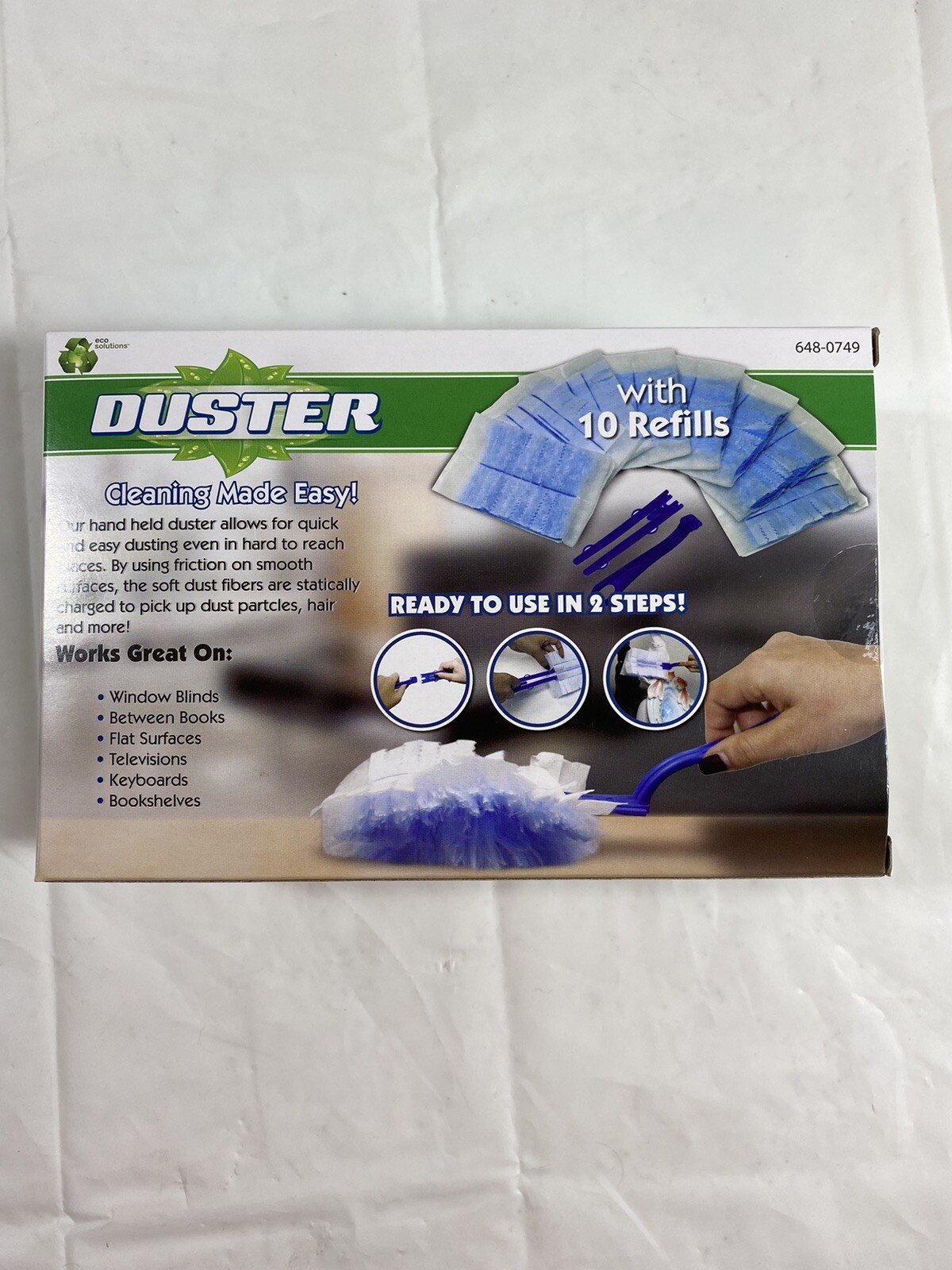 NEW Creative Concepts Duster Starter Kit Handle 10 Refills Disposable Duster NIB