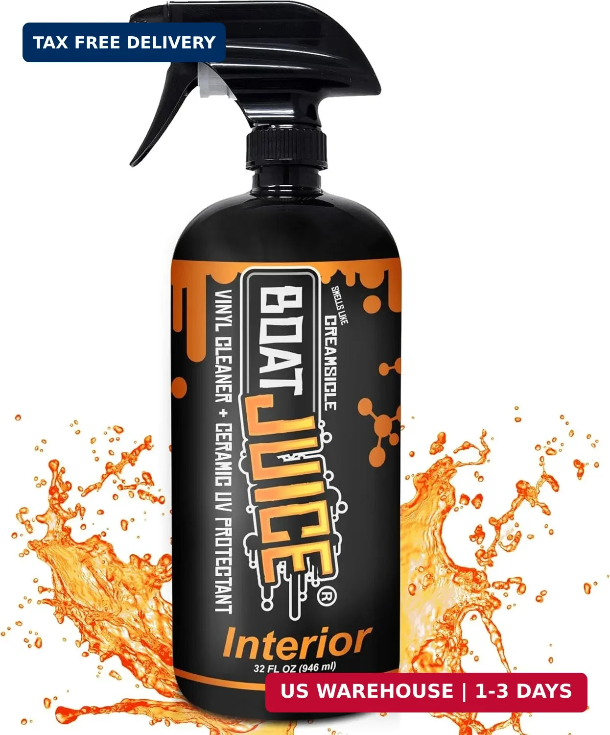 Boat Juice Interior 2-in-1 Vinyl Boat Seat Cleaner & Ceramic UV Protectant Spray