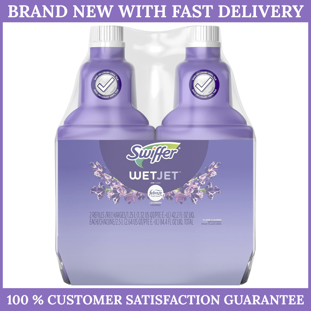 Wetjet Multi-Purpose Floor Cleaner Solution with Febreze Refill, Hardwood Floor