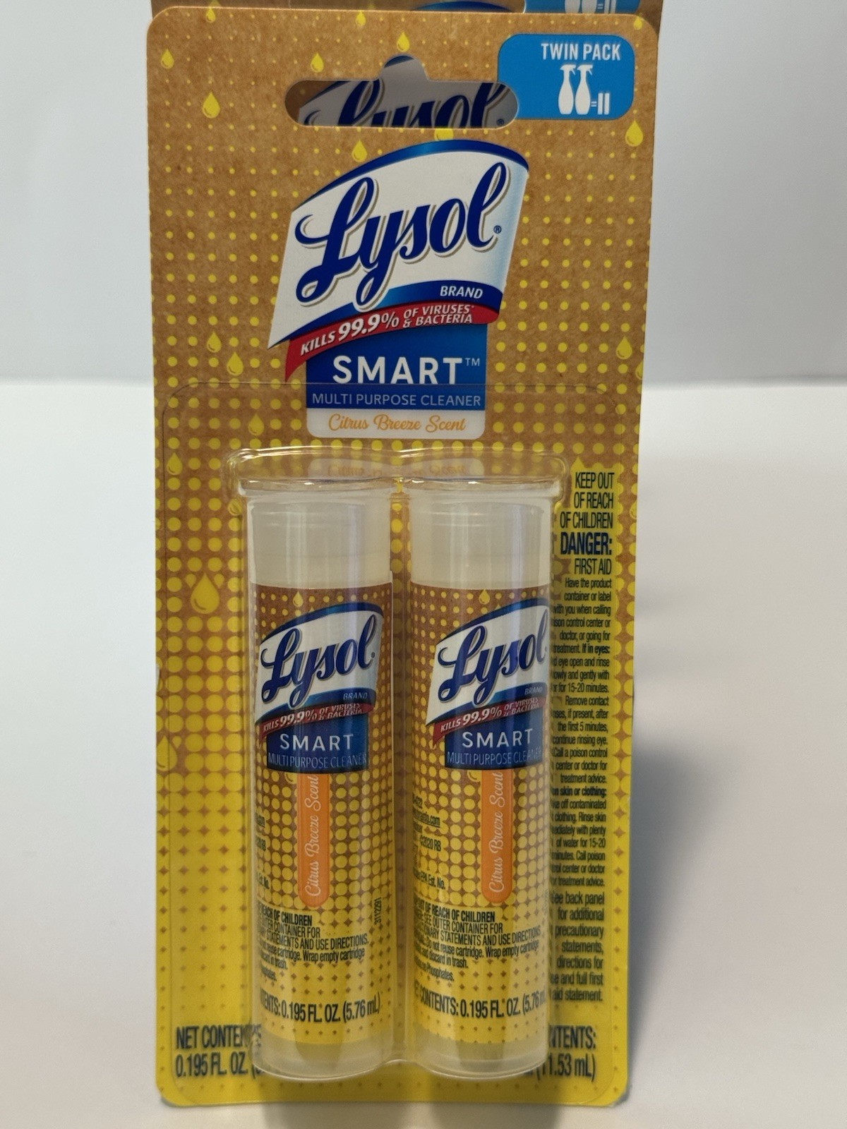 Lysol SMART Refill Multi-Purpose Cleaner Case of 8 Cartridges, Citrus Breeze New