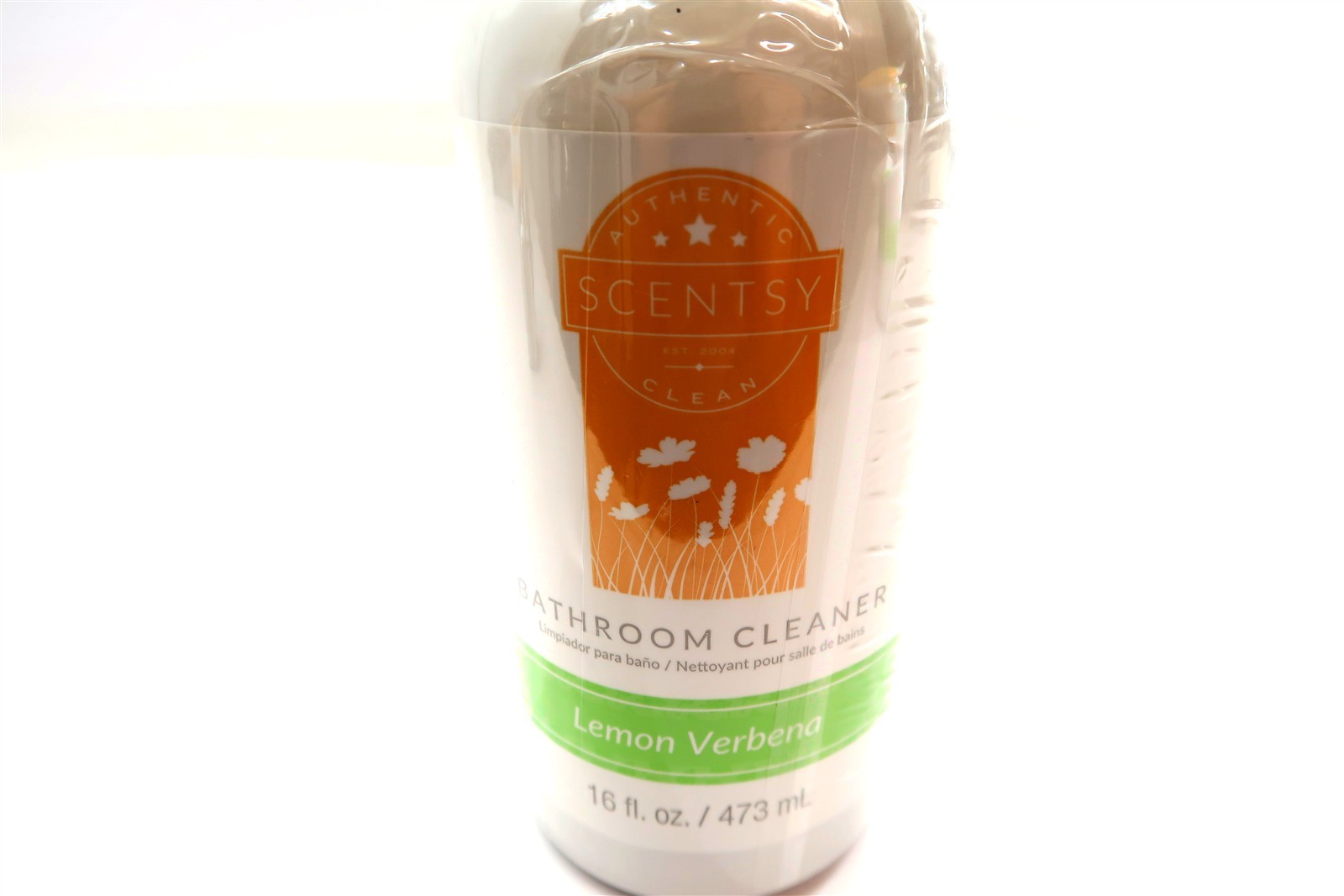 New SCENTSY BATHROOM CLEANER in Lemon Verbena Scent Spray Bottle 16 Fl Oz 48850