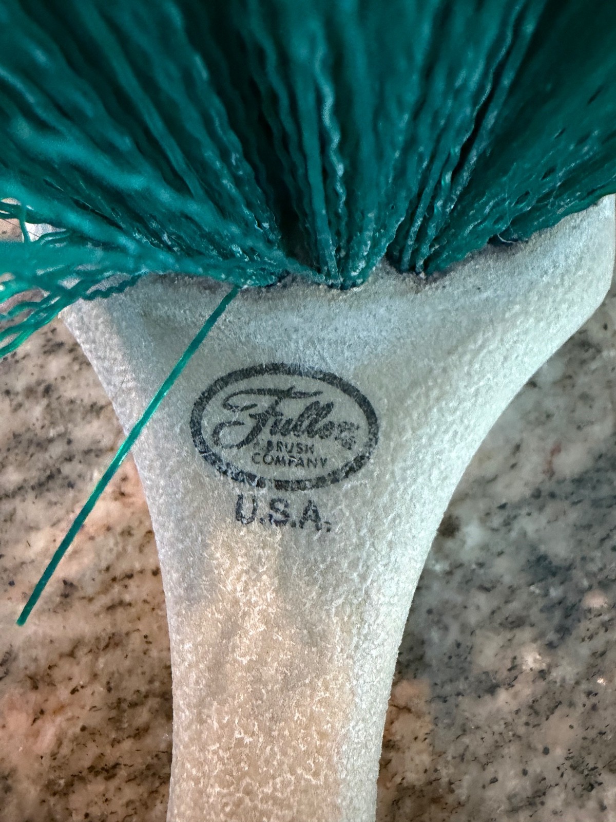 Fuller Brush chemical resistant 9 inch handle green bristles unused