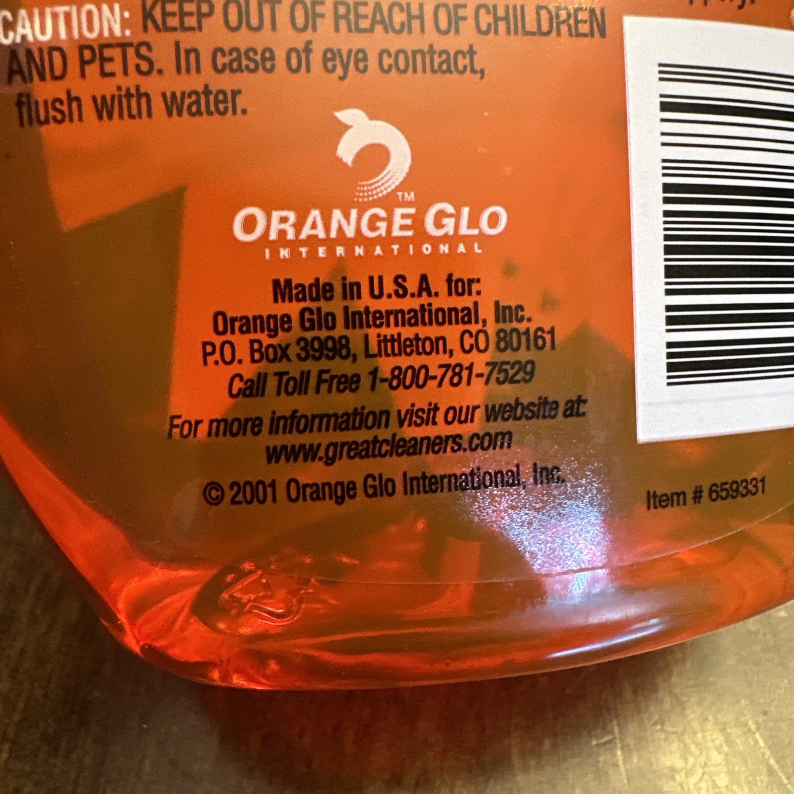Orange Glo Clean Original Tough Acting Degreaser Multi Purpose Cleaner