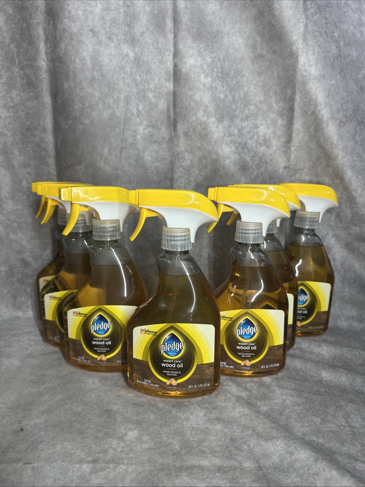 PLEDGE Natural Wood Furniture Cleaner Conditioner RESTORING ORANGE OIL (7)