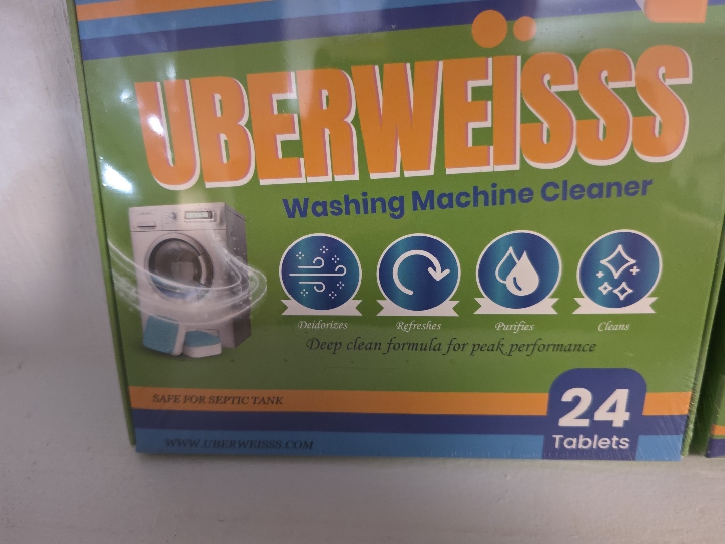 Washing Machine Tablets 2 Pack, 48 Ct, Uberweisss