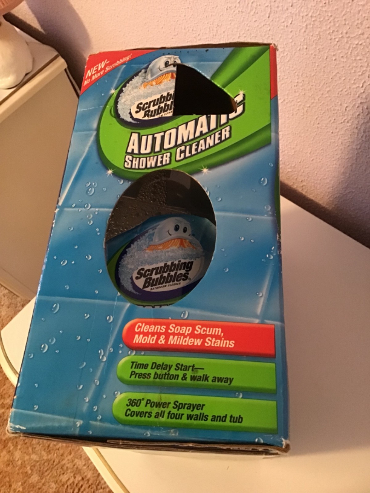 New Scrubbing Bubbles Automatic Shower Cleaner w/ dual sprayer & 2 refills