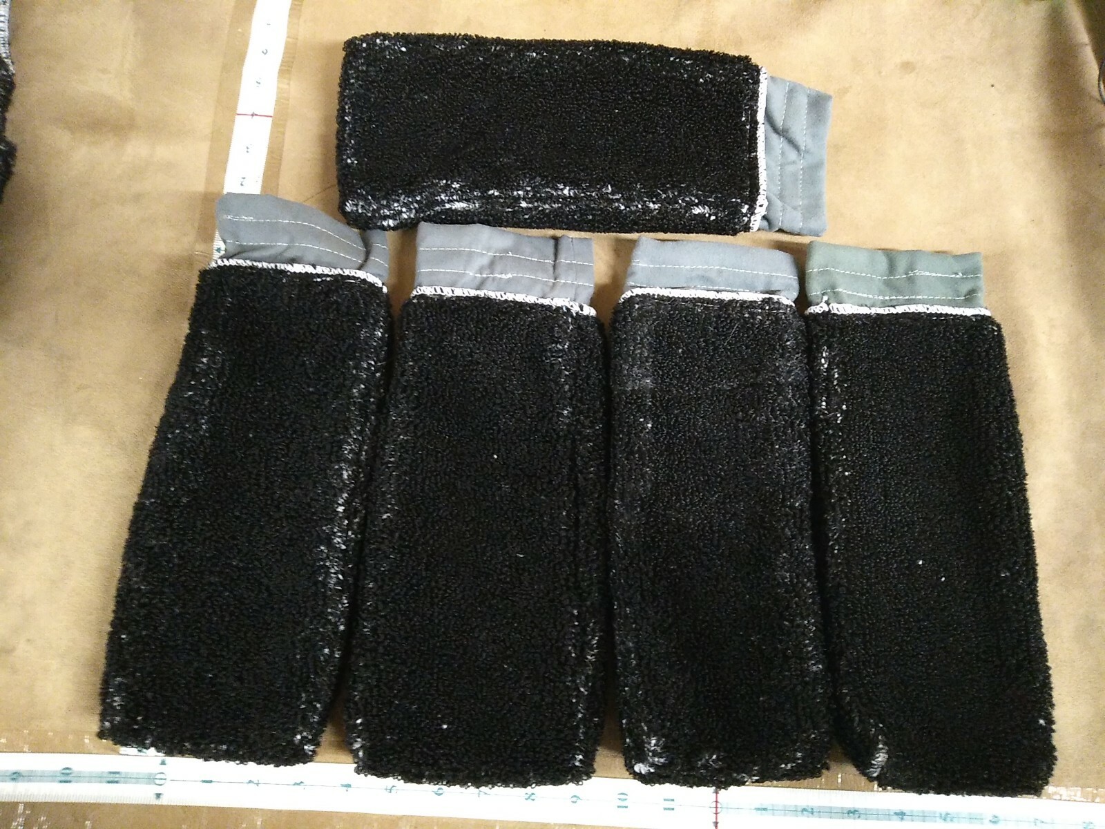 Microfiber High Duster heads Black White 6.5×12 Lot Of 7 Greenplus