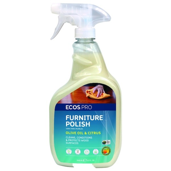 Ecos Pro Pl9731/6 Furniture Polish, 32 Oz, Pleasant