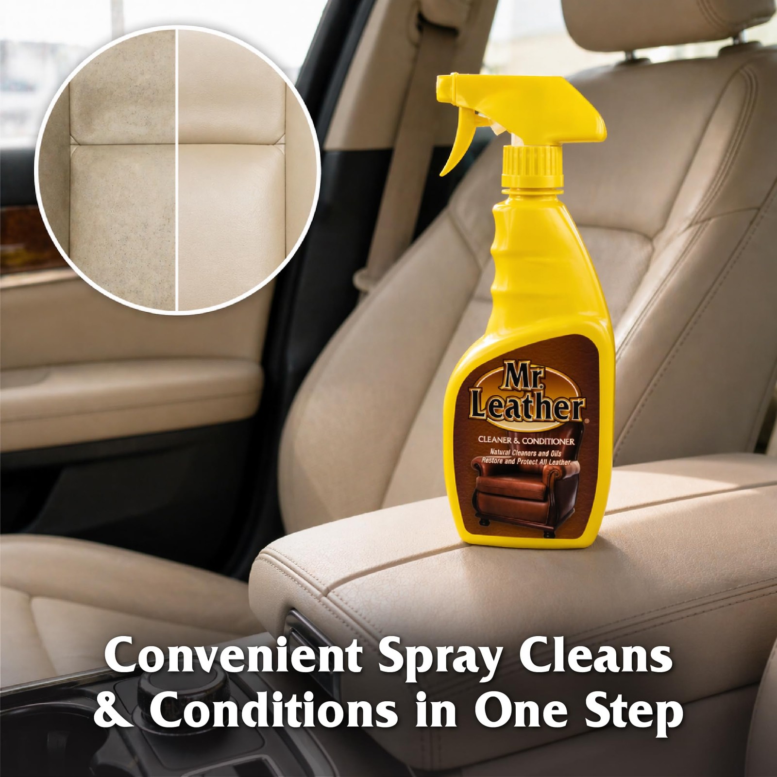 Cleaner and Conditioner – Safe for All Leather & Vinyl – Hydrate and Shine wi…