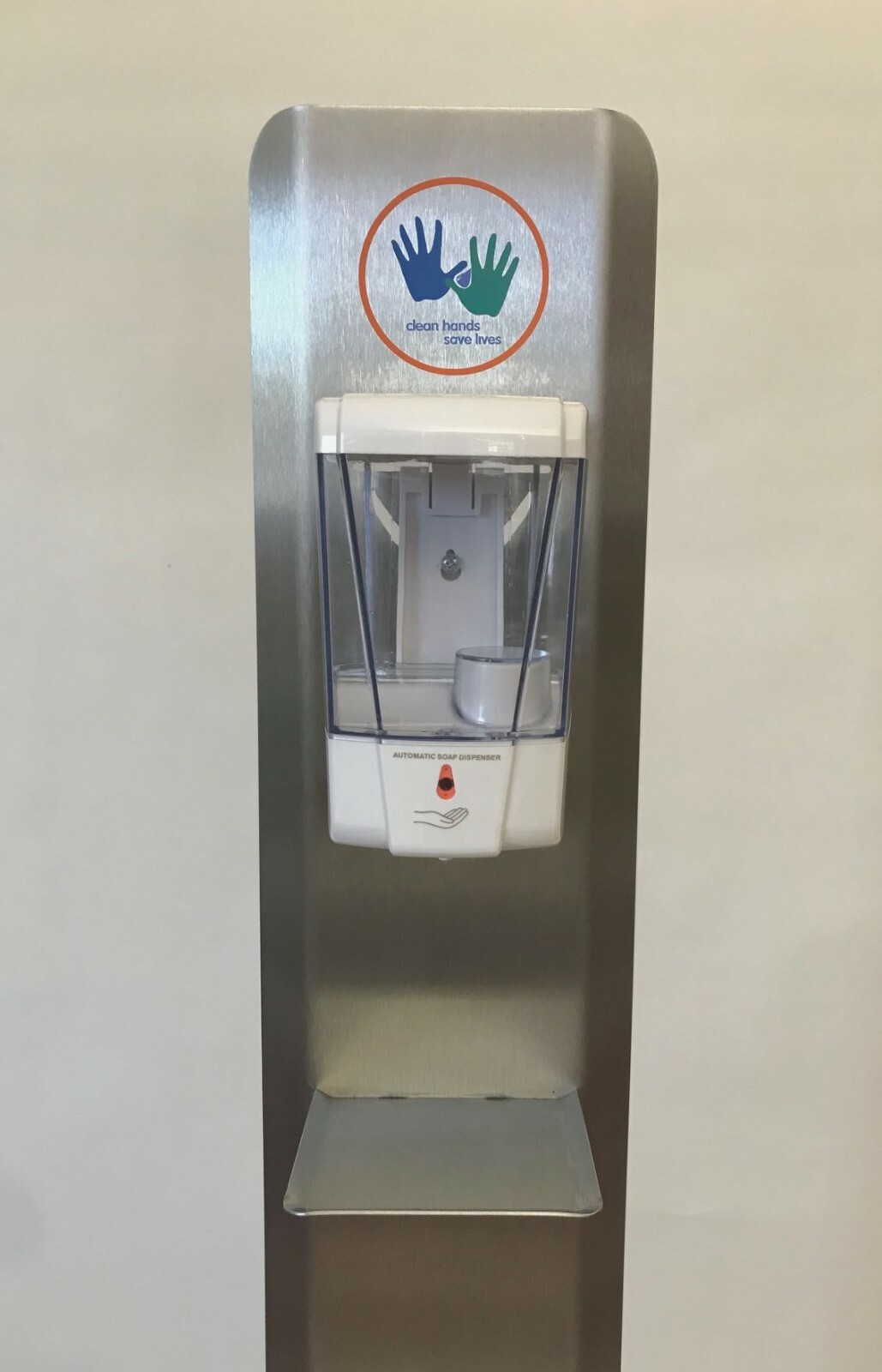 Stainless Steel Portable Hands Free Sanitizer Dispenser Stand