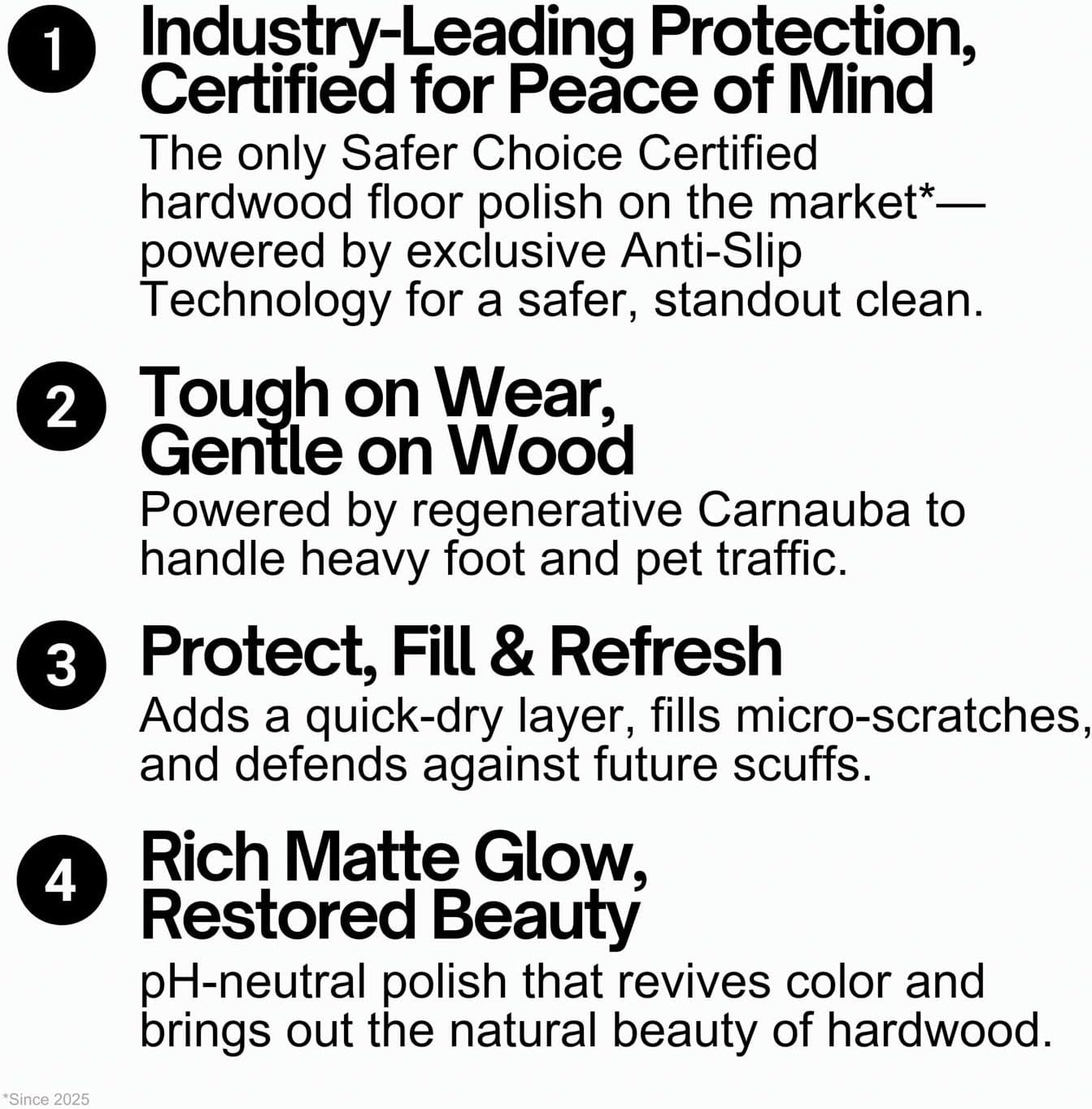 Quick Shine Hardwood Floor Luster Polish 64 Oz Carnauba Floor Finish