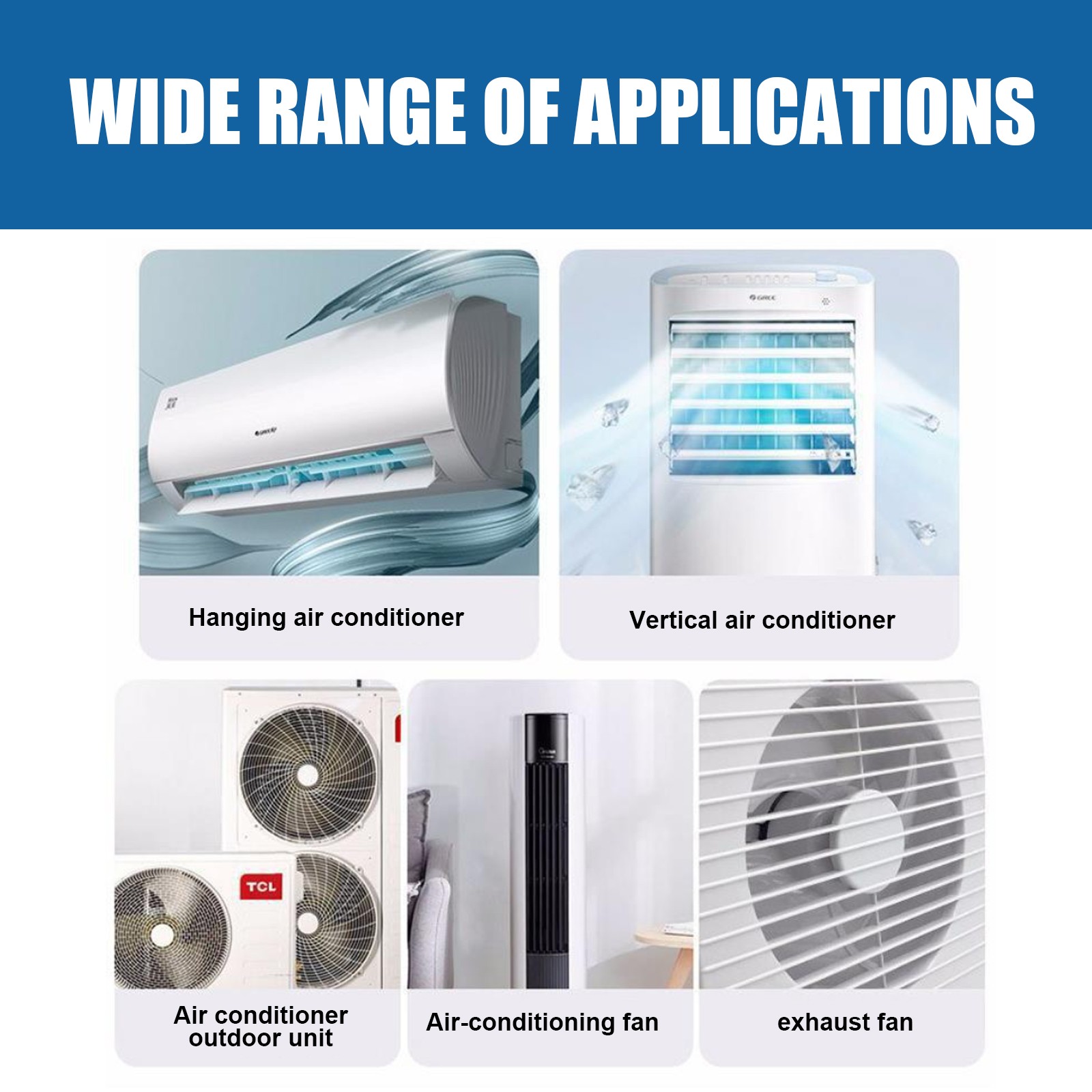 Air Conditioner Cleaner Foam Spray Deep Cleaning Deodorizing for Home AC