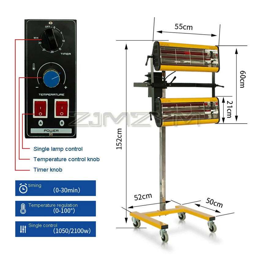 Automobile Paint Lamp Heating Short-wave Infrared Paint Lamp Equipment