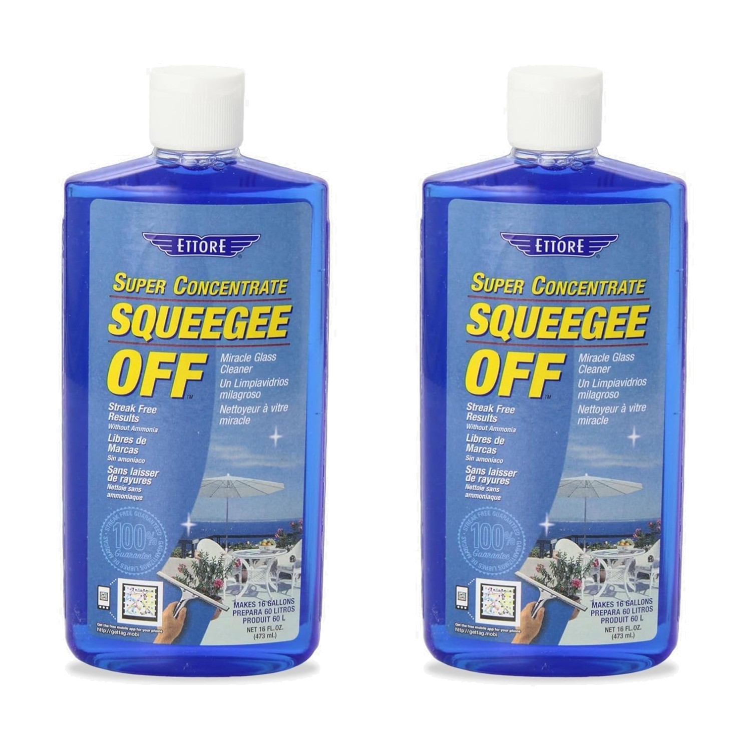 Concentrated Squeegee-Off Soap for Clean Windows, 16oz (2)