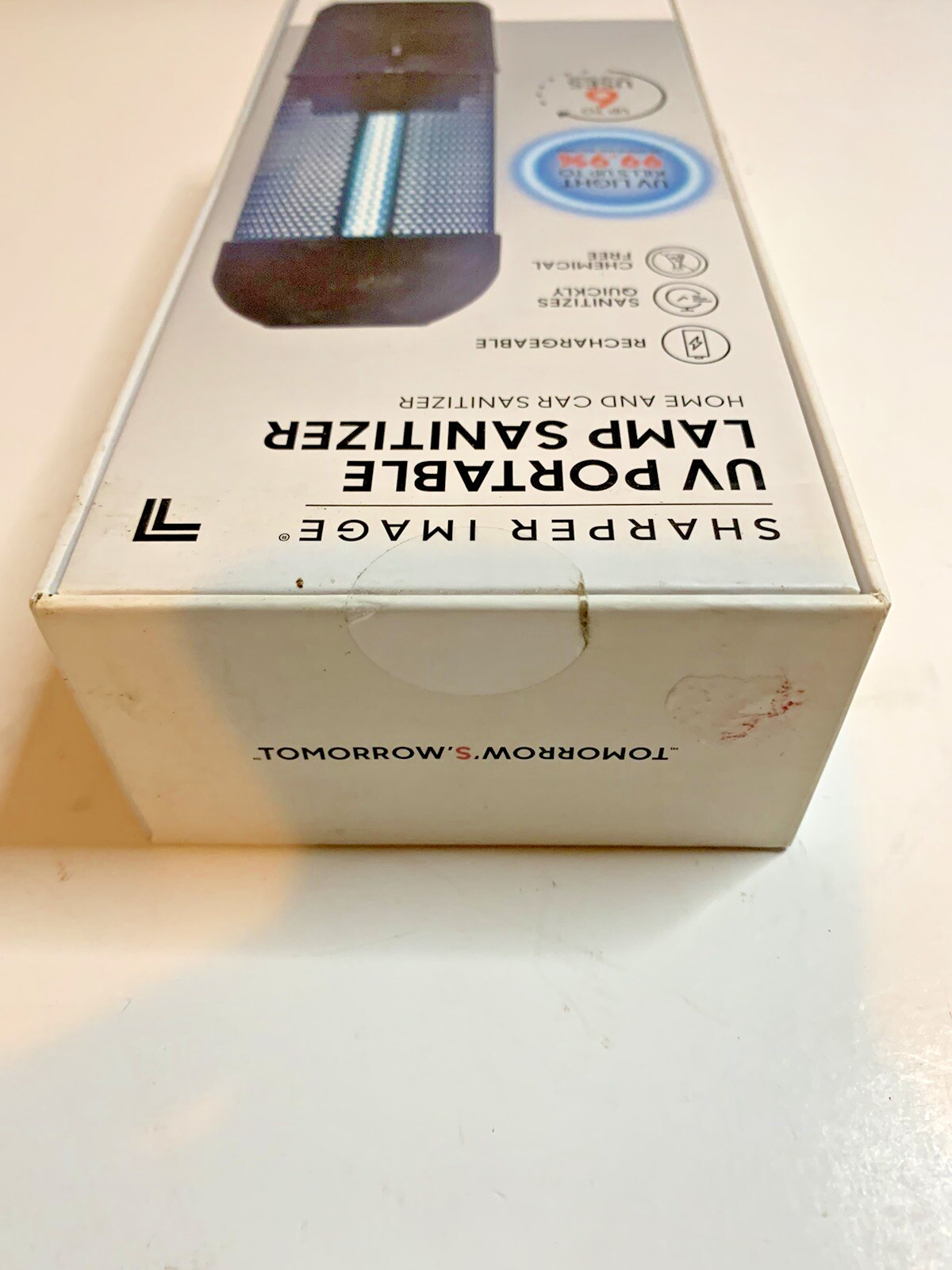 Sharper Image Portable Sanitizing Lamp – Rechargeable & Chemical-Free