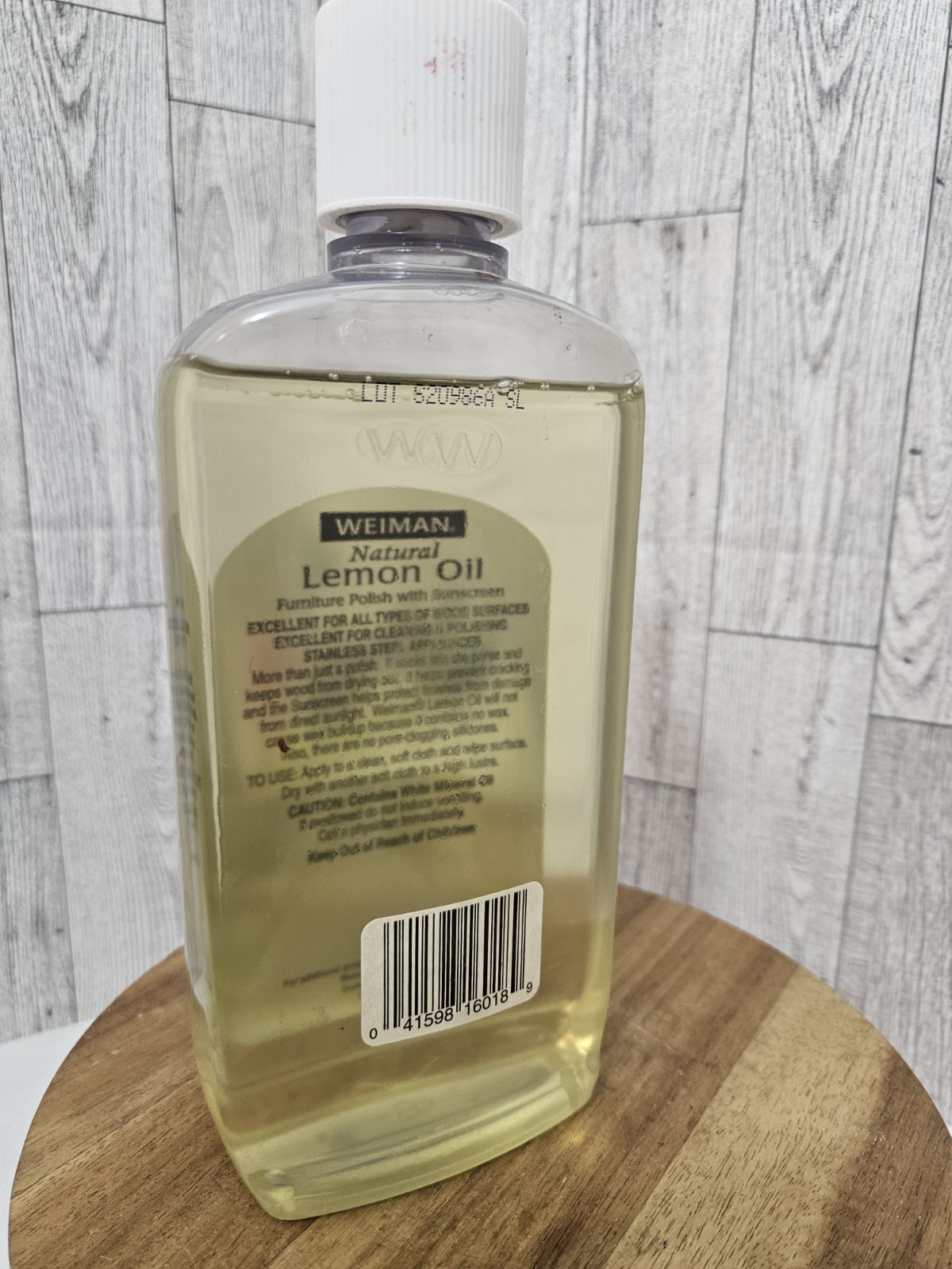 Weiman Natural Lemon Oil Furniture Polish With Sunscreen 16 oz Discontinued 90%