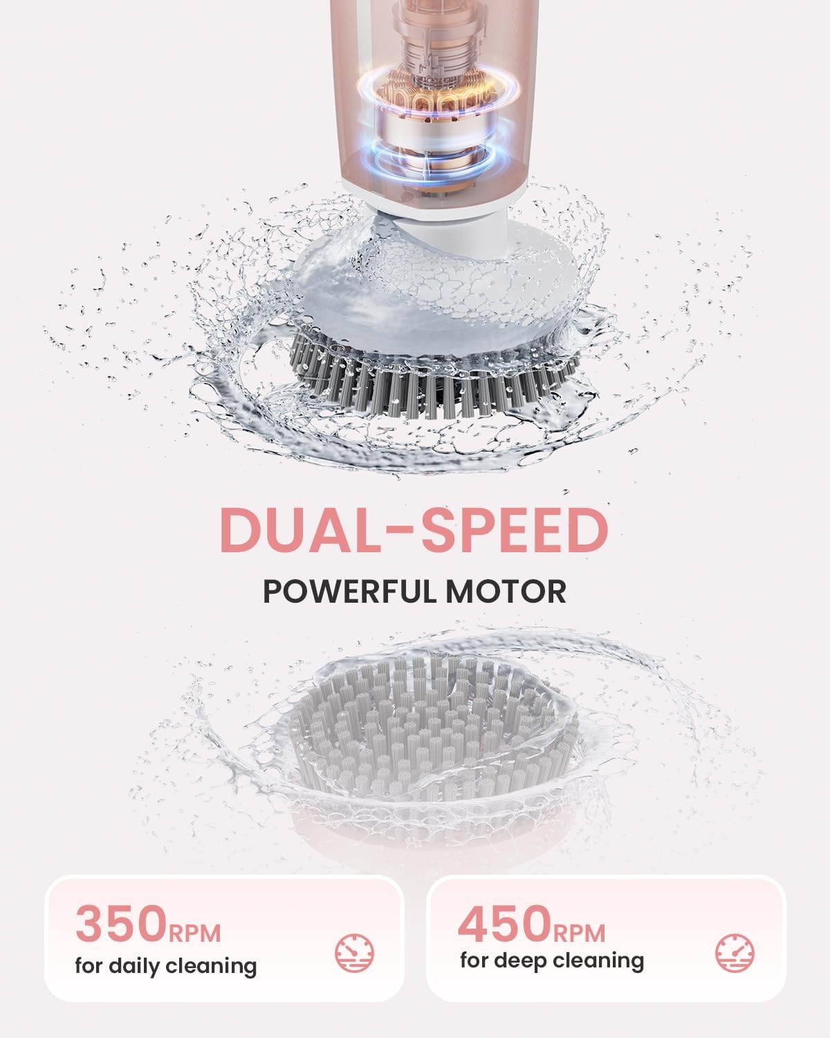 Leebein Electric Spin Scrubber, Shower Scrubber with 4 Adjustable Angles and …