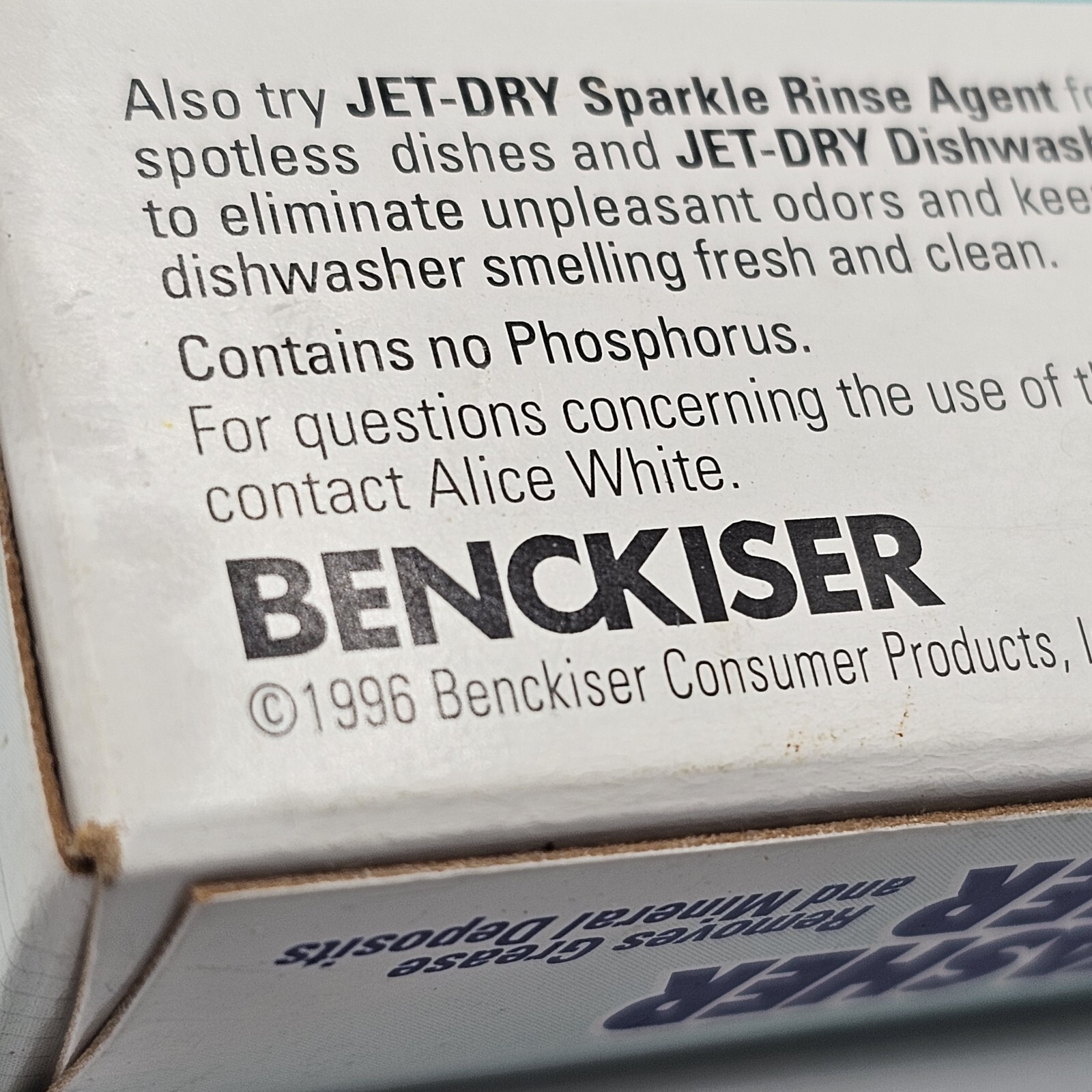 Jet Dry Dishwasher Cleaner Vintage 1996 New In Box Single Use Pouch Movie Prop