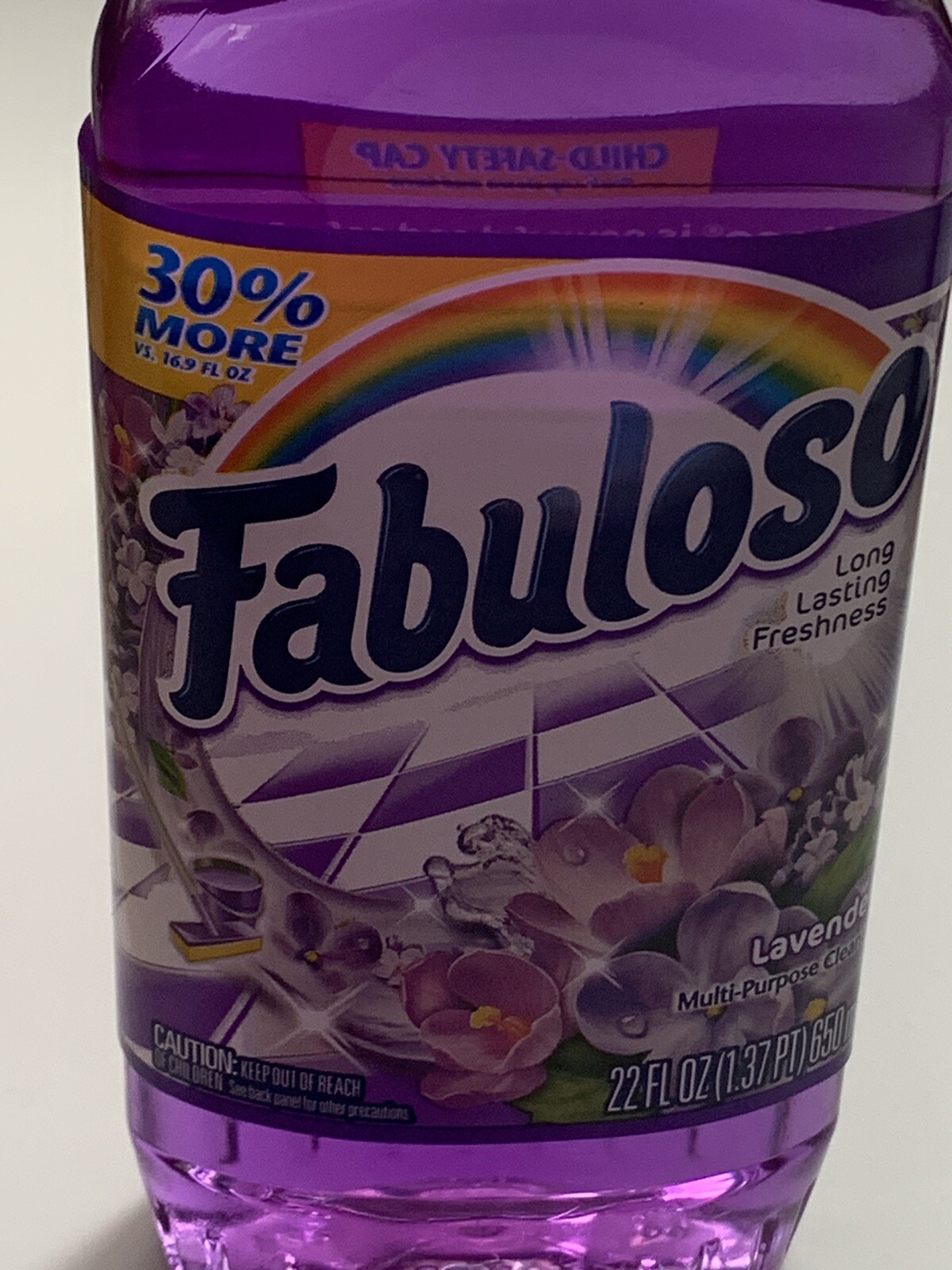 Fabuloso Multi-purpose Cleaner, Lavender Scent, 22 Fl Oz (30% more vs. 16.9 oz)
